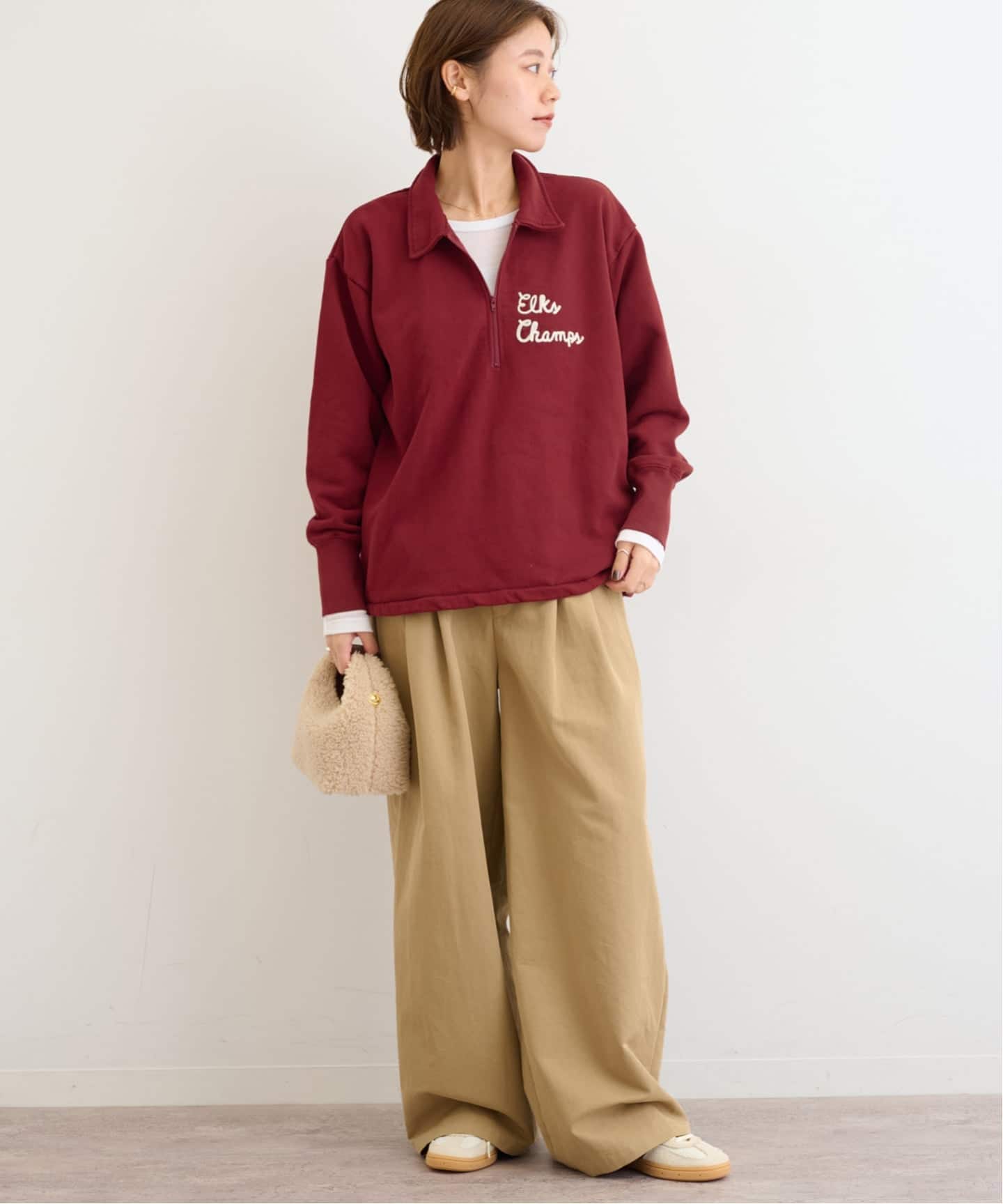 別注【MASON/メイソン】ハーフジップスウェット（スウェット