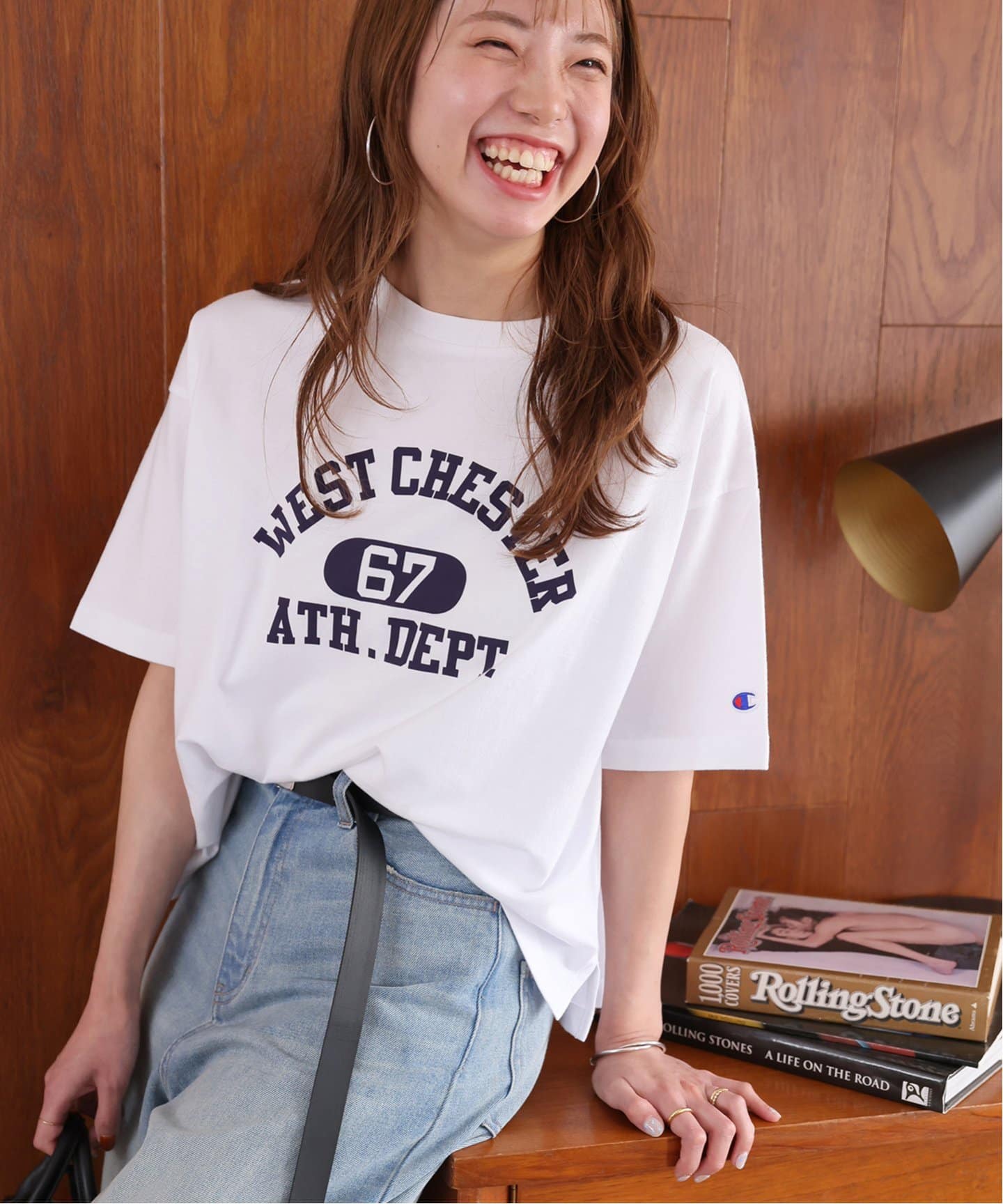 別注【Champion/チャンピオン】26/s Jersey Tee：Tシャツ（T