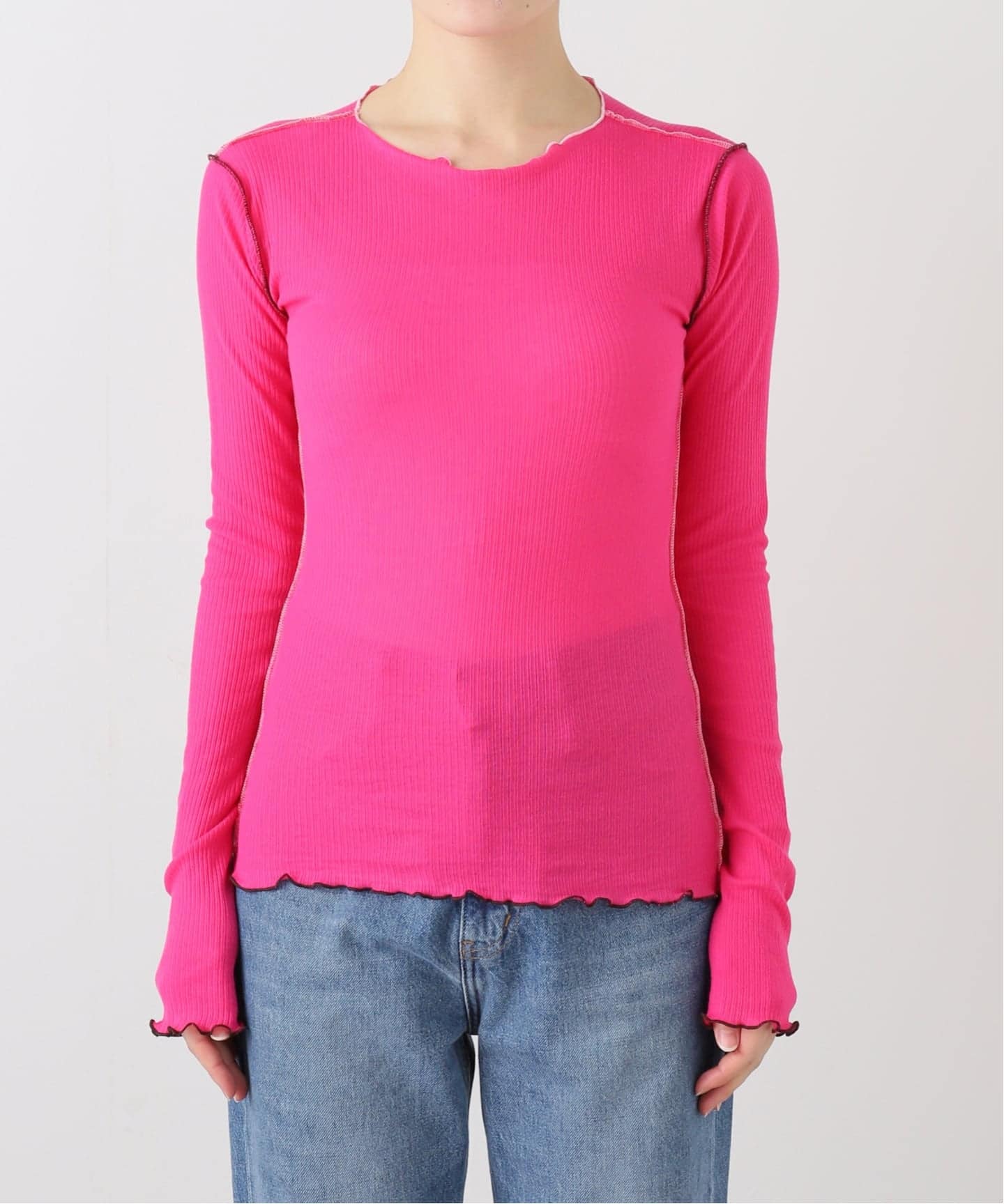 BASERANGE/ベースレンジ】 VEIN LONG SLEEVE TEE（Tシャツ／カットソー