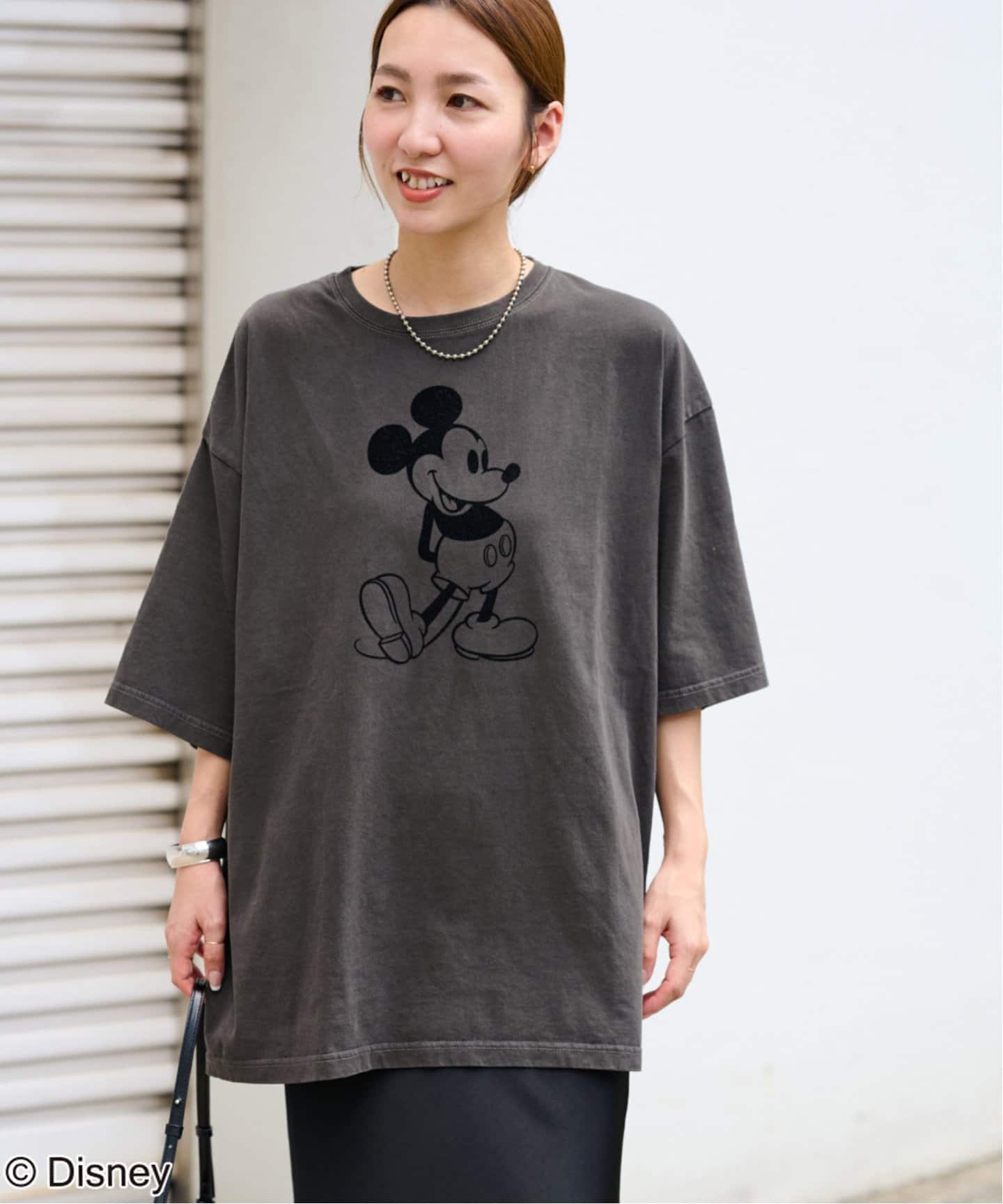GOOD ROCK SPEED】＜MICKEY MOUSE＞フロッキープリントTシャツ