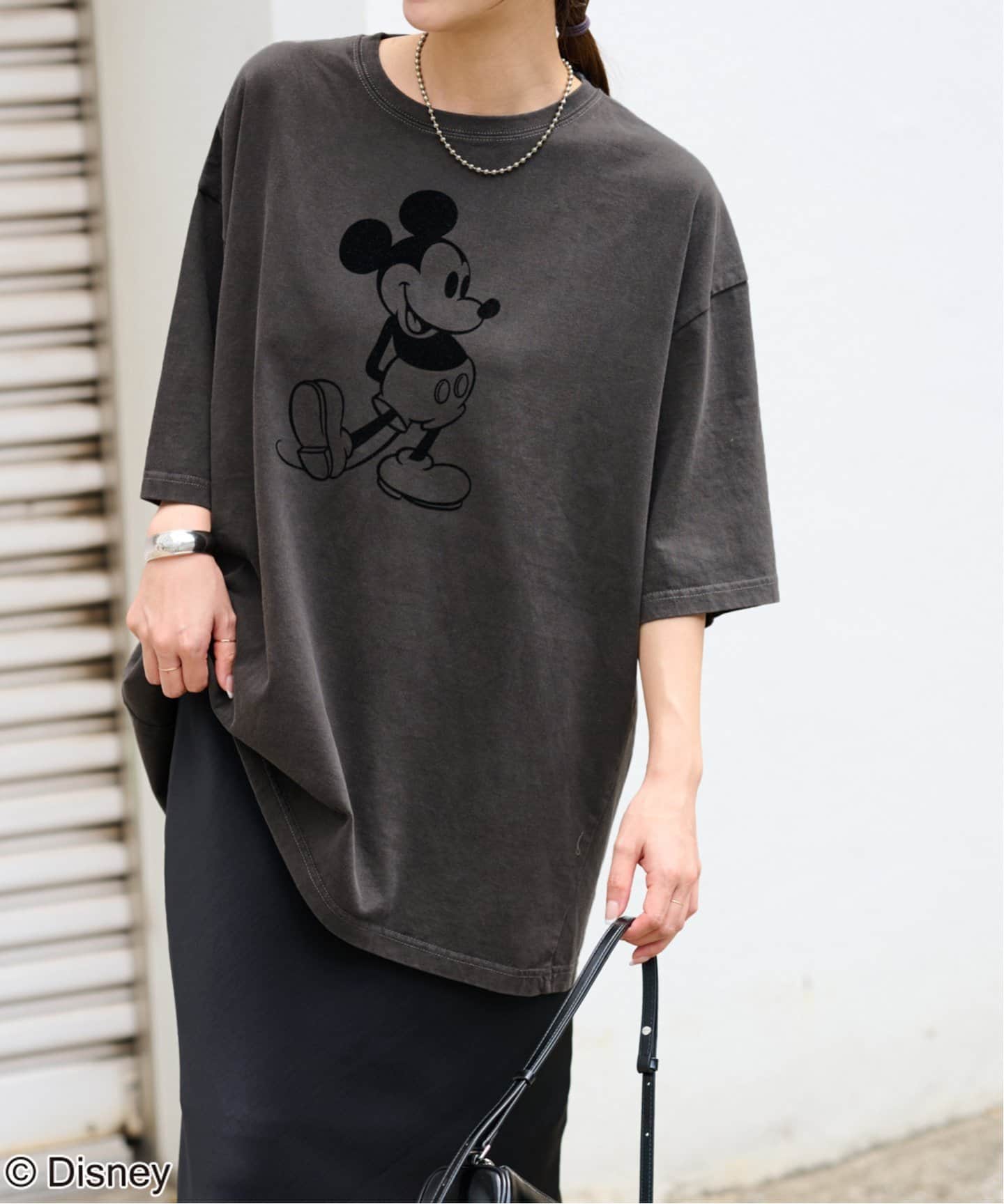 GOOD ROCK SPEED】＜MICKEY MOUSE＞フロッキープリントTシャツ