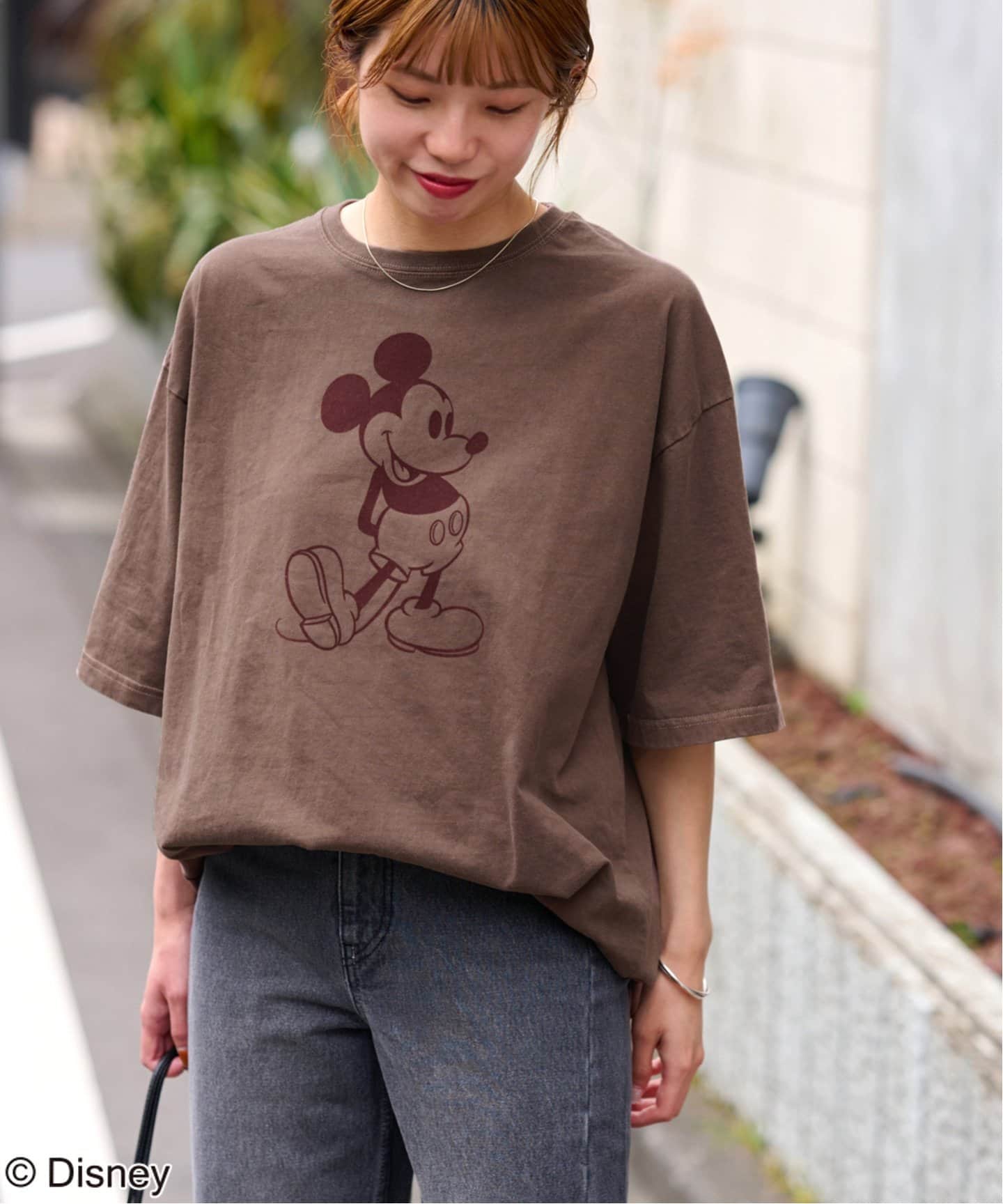 GOOD ROCK SPEED】＜MICKEY MOUSE＞フロッキープリントTシャツ