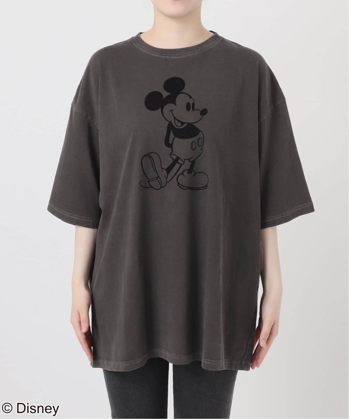 GOOD ROCK SPEED】＜MICKEY MOUSE＞フロッキープリントTシャツ