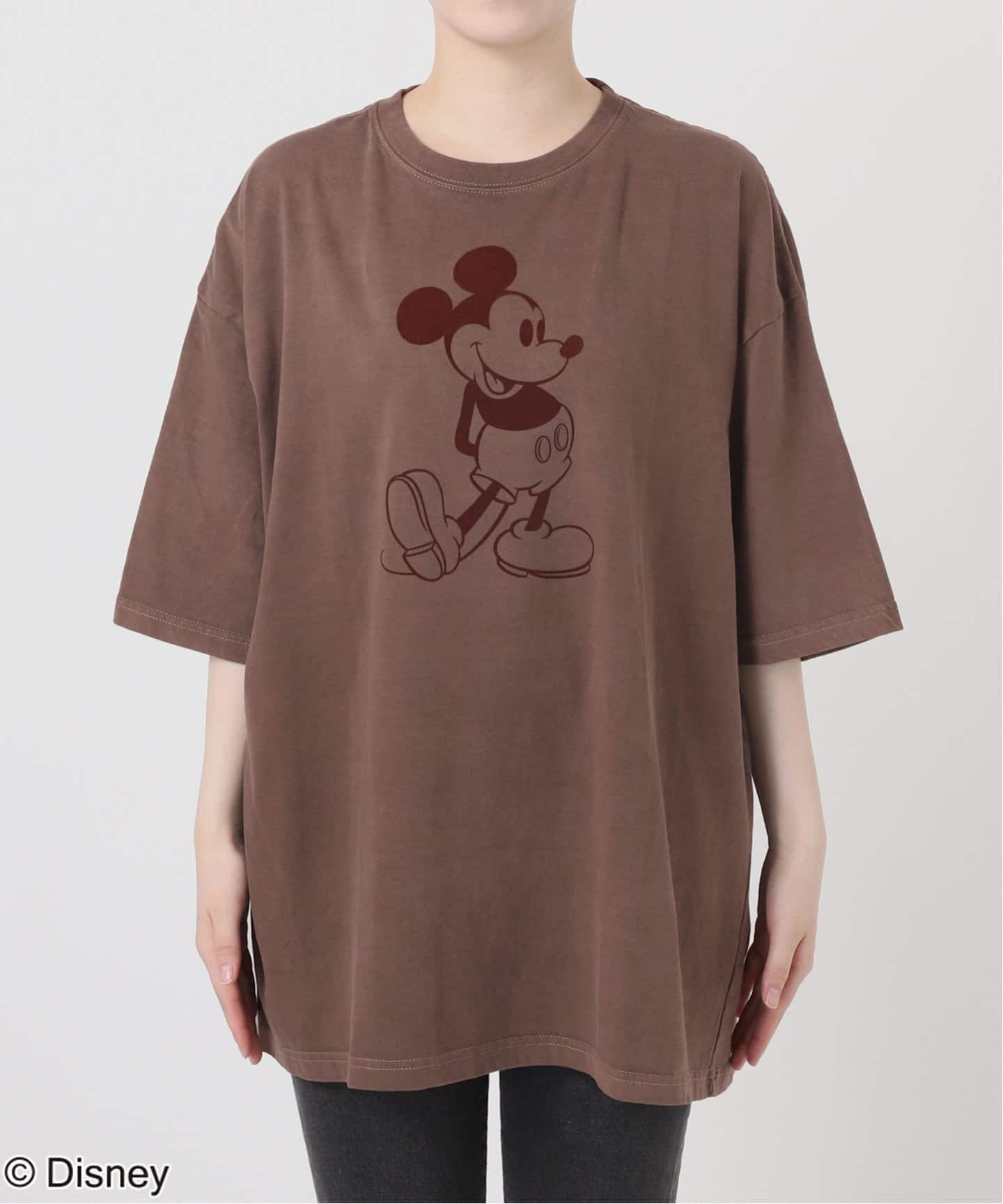 GOOD ROCK SPEED】＜MICKEY MOUSE＞フロッキープリントTシャツ