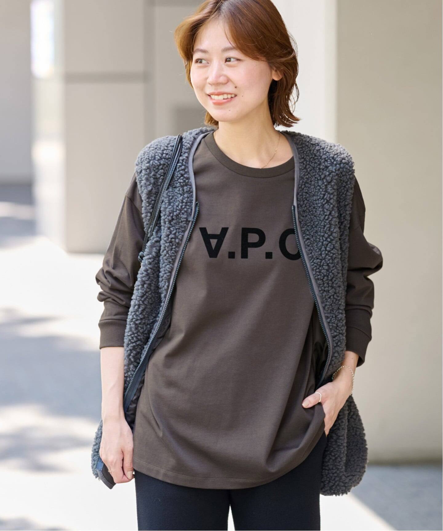 予約》別注【A.P.C./アーペーセー】L/S SHIRT：カットソー（T