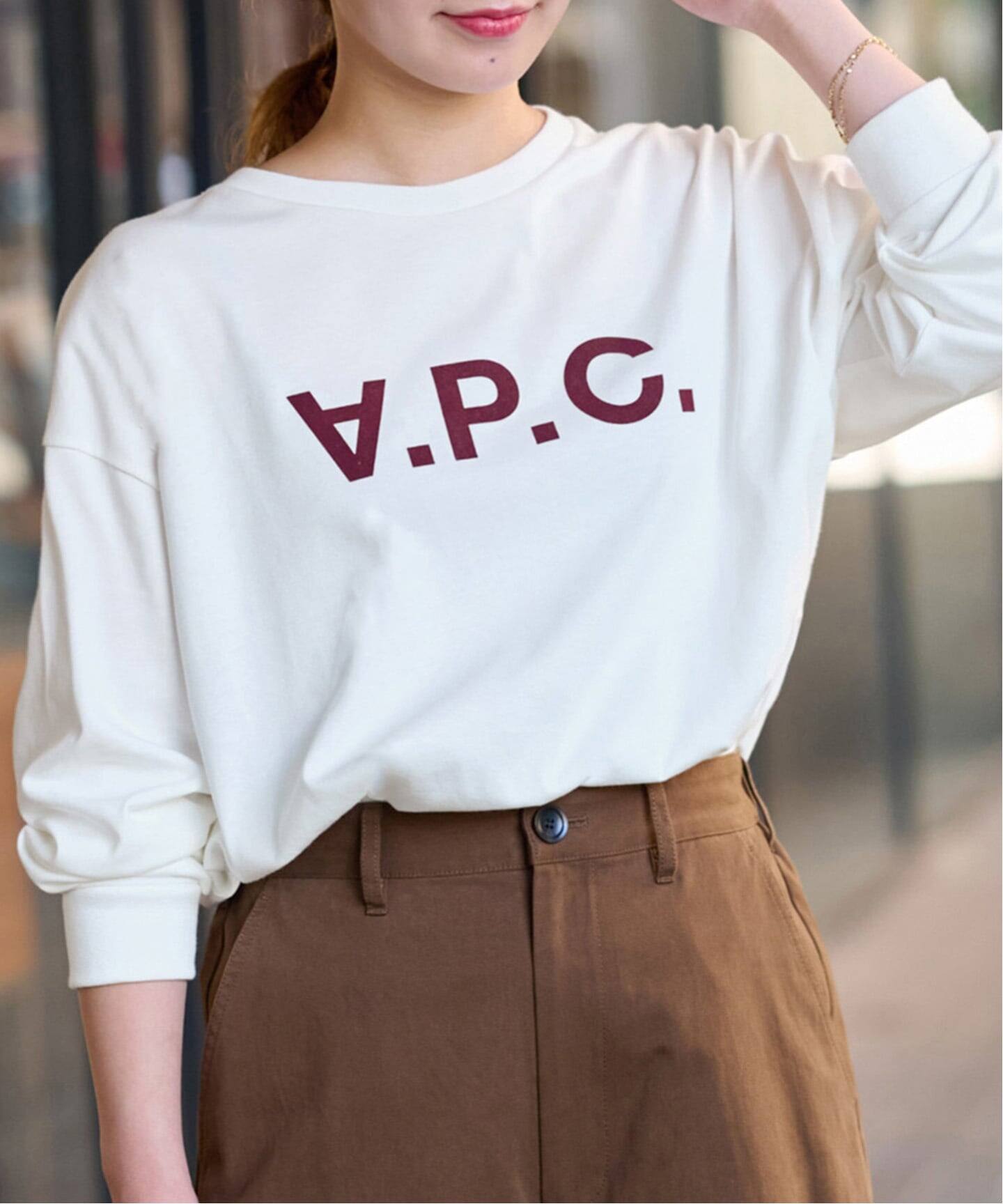 未使用 A.P.C.カットソーJOURNAL STANDARD relume購入 予約》別注【A.P.C./アーペーセー】L/S SHIRT：カットソー（T