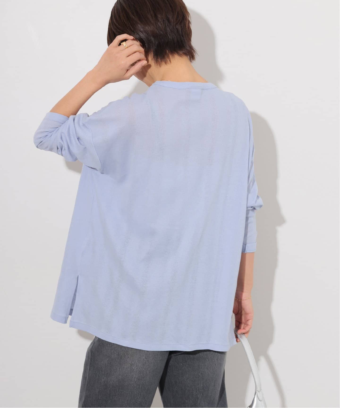 tシャツ 「追加」別注「MILLER/ミラー」Light Prib L/S：カットソー レディース Robert P. Miller tシャツ 「追加」別注「MILLER/ミラー」Light