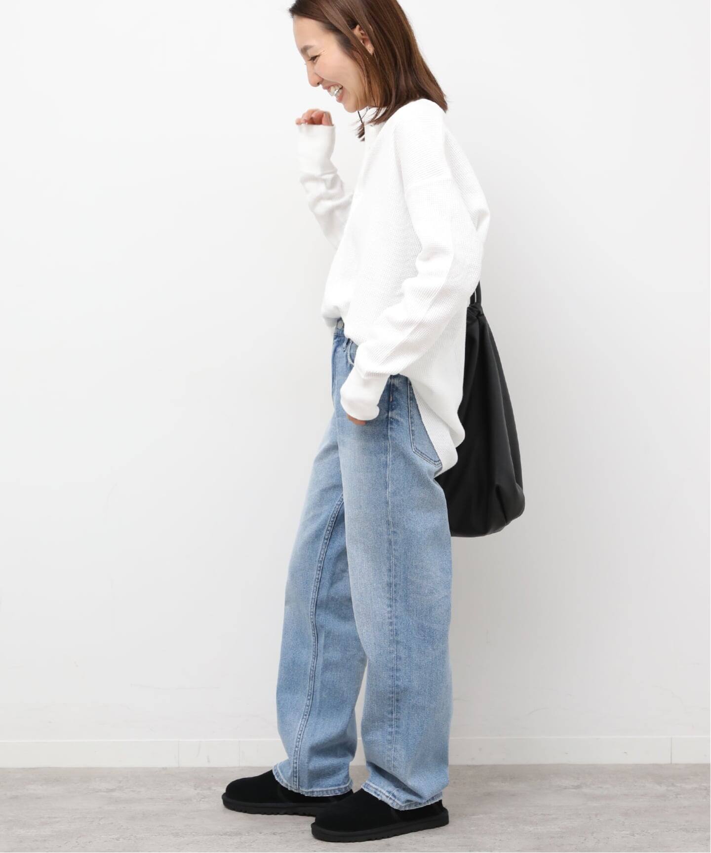 別注【Hanes / ヘインズ】ワッフルヘンリーネックプルオーバー（T