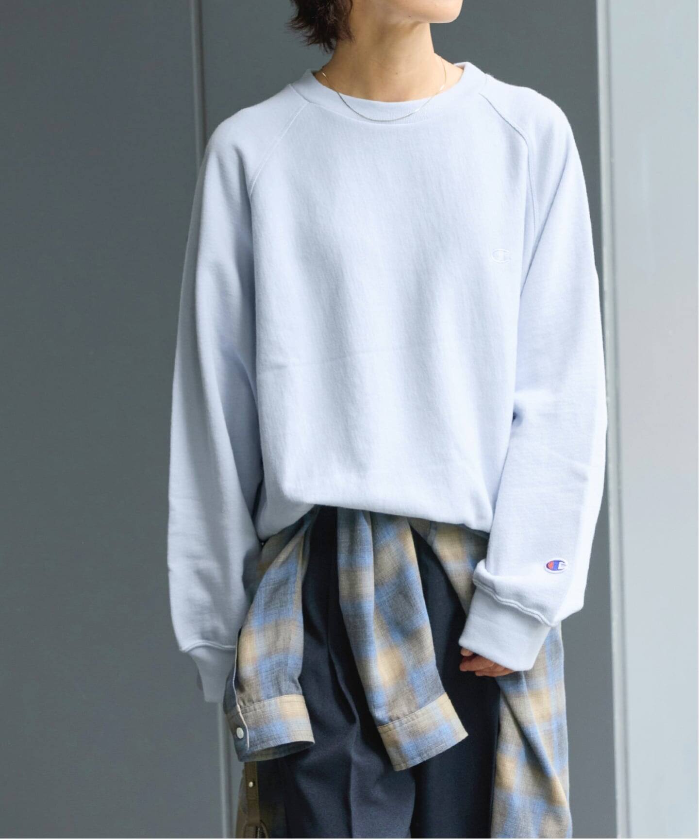 追加》別注【Champion/チャンピオン】*RE RW10oz RAGLAN CN SWEAT