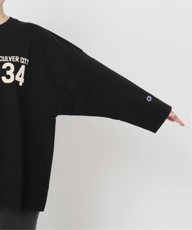チャンピオン] 長袖Tシャツ 丸首 綿100% COTTON USA グラフィックロゴ刺繍 ロングスリーブTシャツ アクションスタ 別注【 Champion/チャンピオン】ロングスリーブTシャツ16s/OE（Tシャツ／カットソー）｜JOURNAL STANDARD  relume（ジャーナルスタンダード レリューム）の ... [チャンピオン] 長袖Tシャツ 丸首 綿100% COTTON USA グラフィックロゴ刺繍 ロングスリーブTシャツ アクションスタ