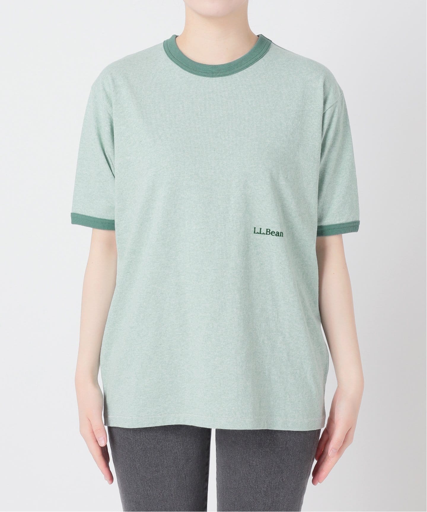L.L.Bean/エルエルビーン】Morrill Short-Sleeve Ringer Tee：T