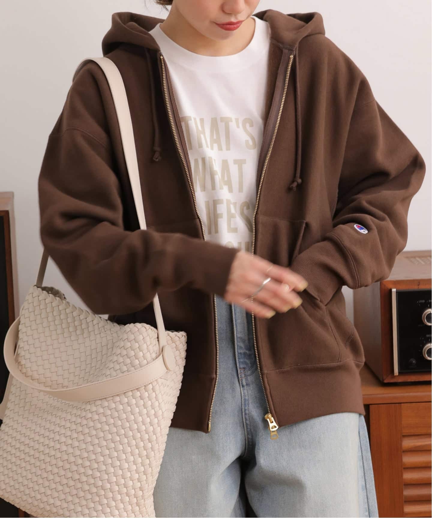 別注【Champion/チャンピオン】RW 11.5oz フ―ディースウェット