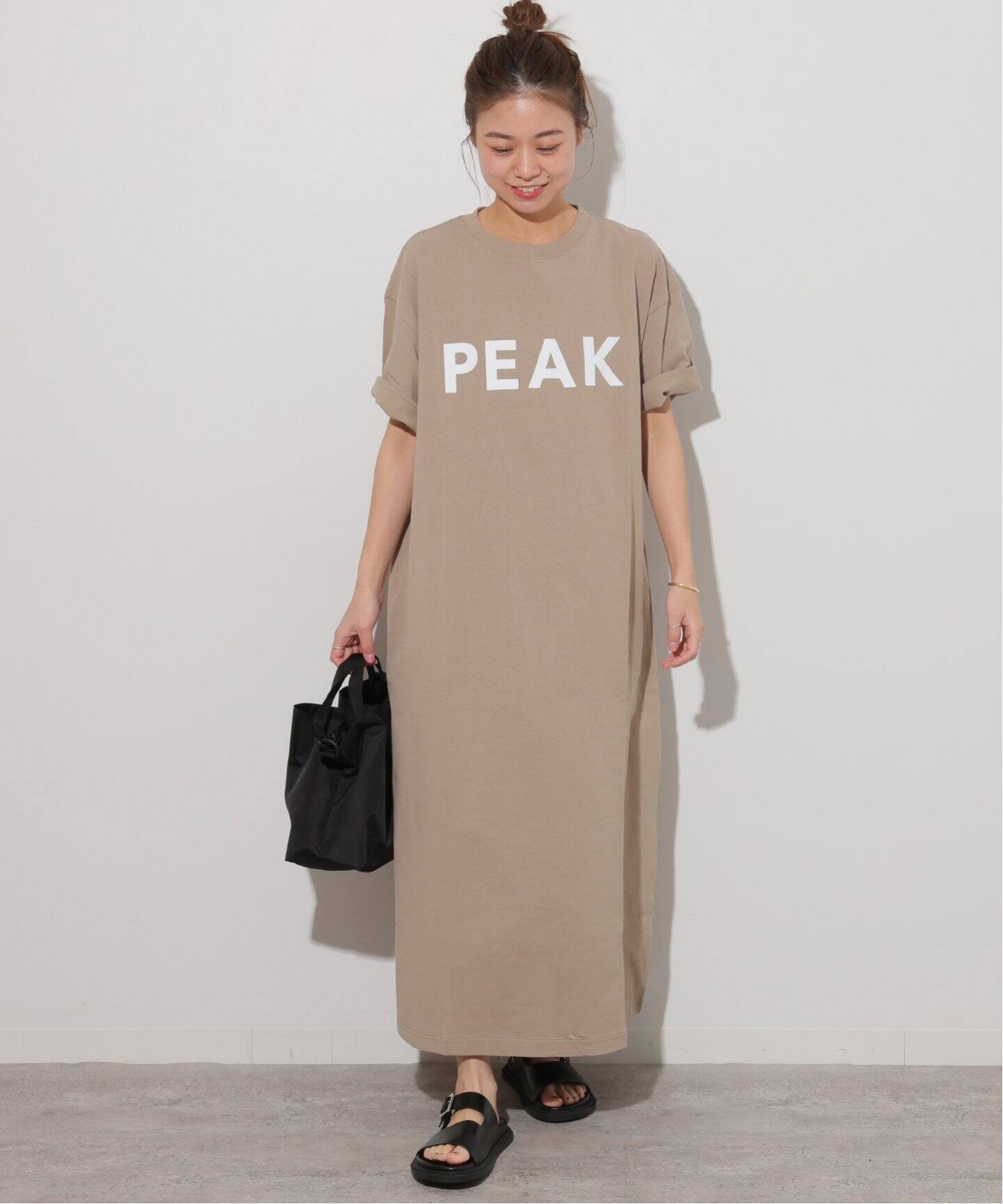 新品 ジャーナルスタンダードレリューム 別注 スノーピーク Tシャツワンピース 再入荷！》別注【Snow Peak/スノーピーク】Tシャツワンピース
