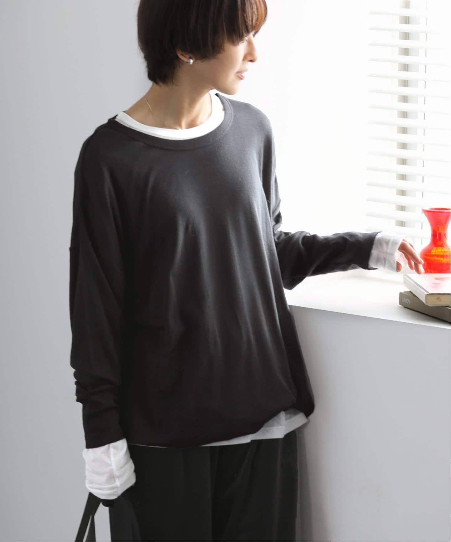 追加3》別注【MILLER/ミラー】 Light Prib L/S：カットソー（T