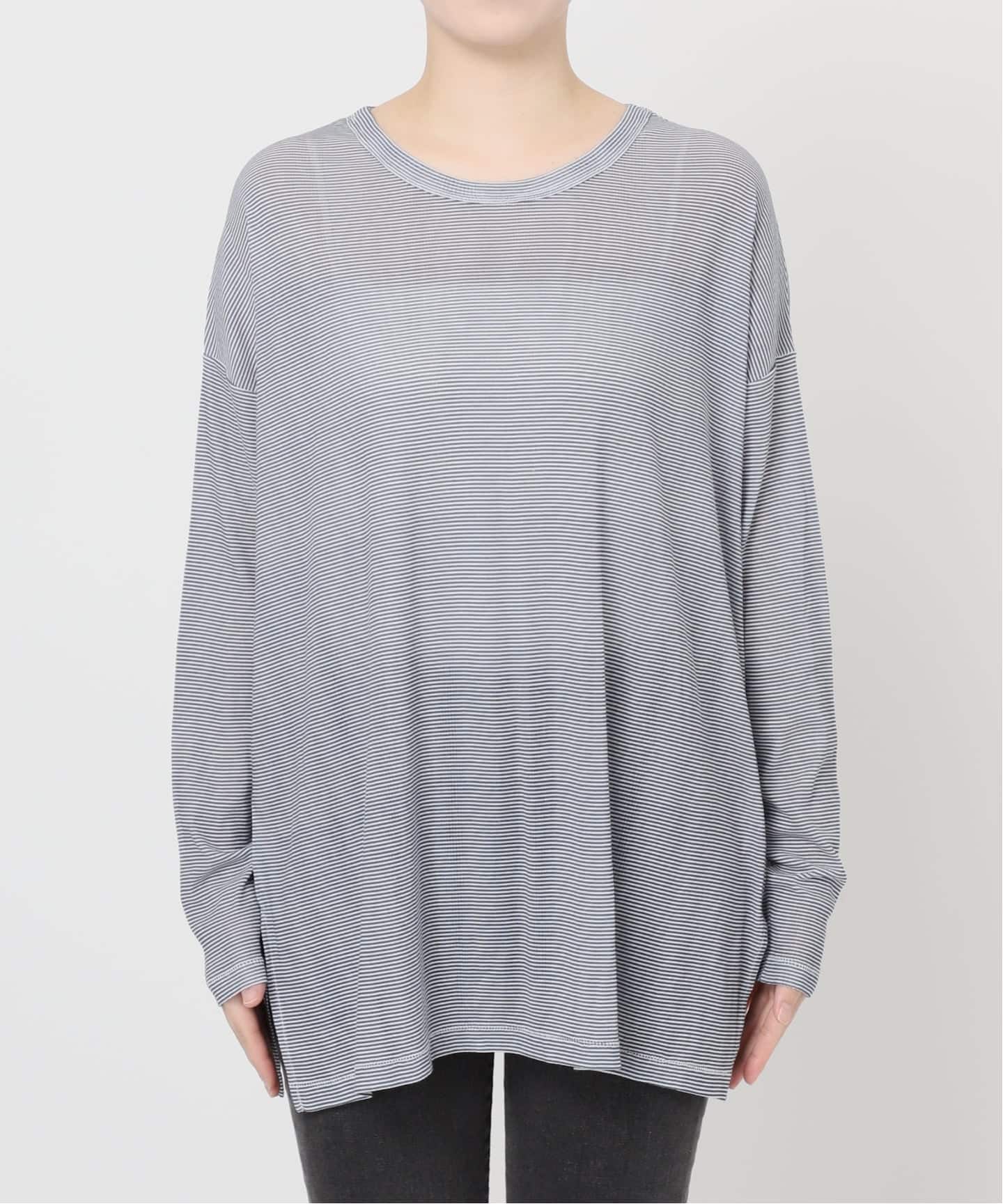 tシャツ 「追加3」別注「MILLER/ミラー」 Light Prib L/S：カットソー レディース 別注【MILLER/ミラー】*RELUME Light Prib L/S：カットソー（T