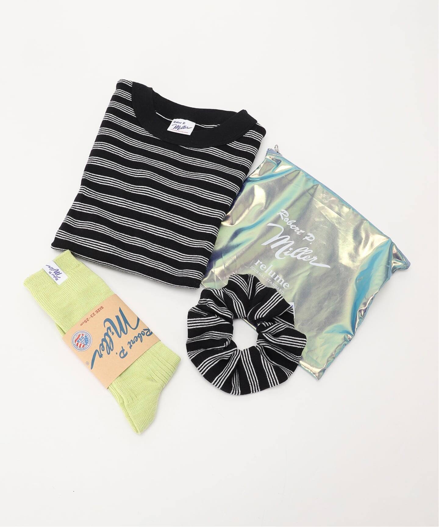 別注4点セット【MILLER/ミラー】Tシャツ×シュシュ×ソックス×ポーチ（T