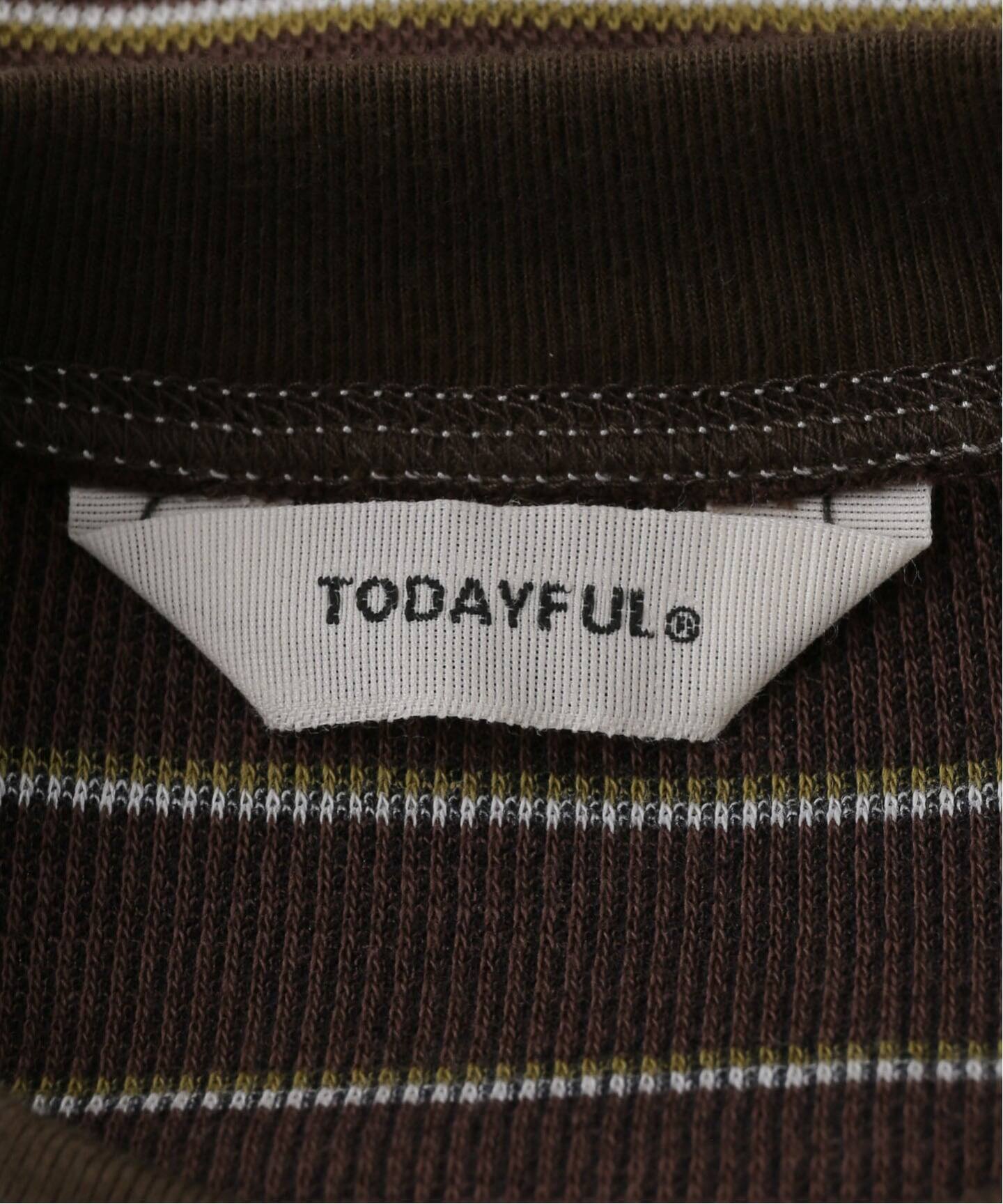 TODAYFUL/トゥデイフル】 Border Long T-shirts（Tシャツ／カットソー