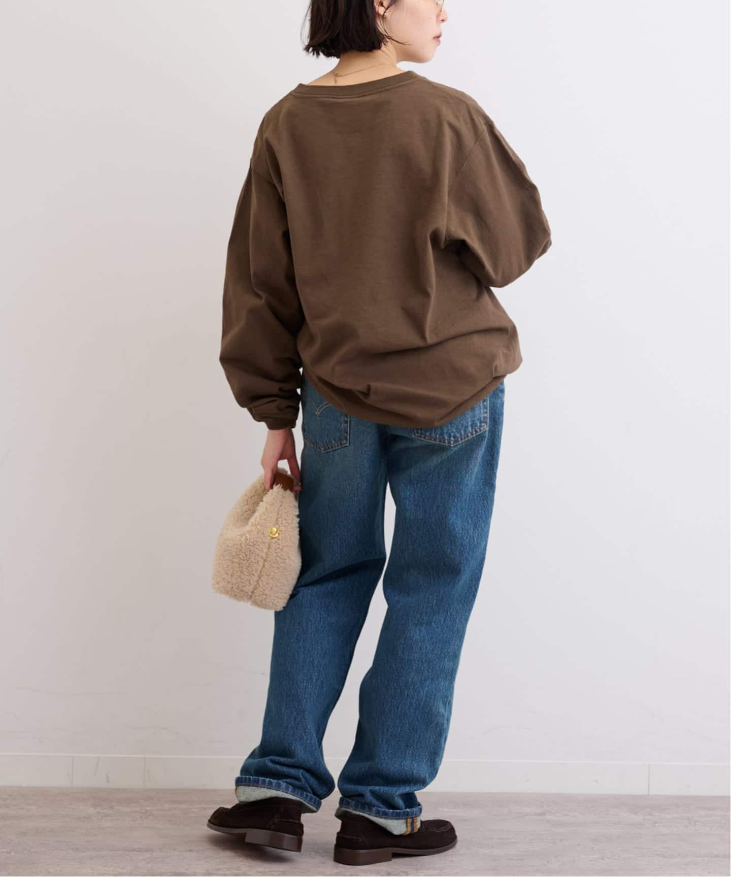 Goodwear/グッドウェア】クルーネックロングスリーブカットソー（T