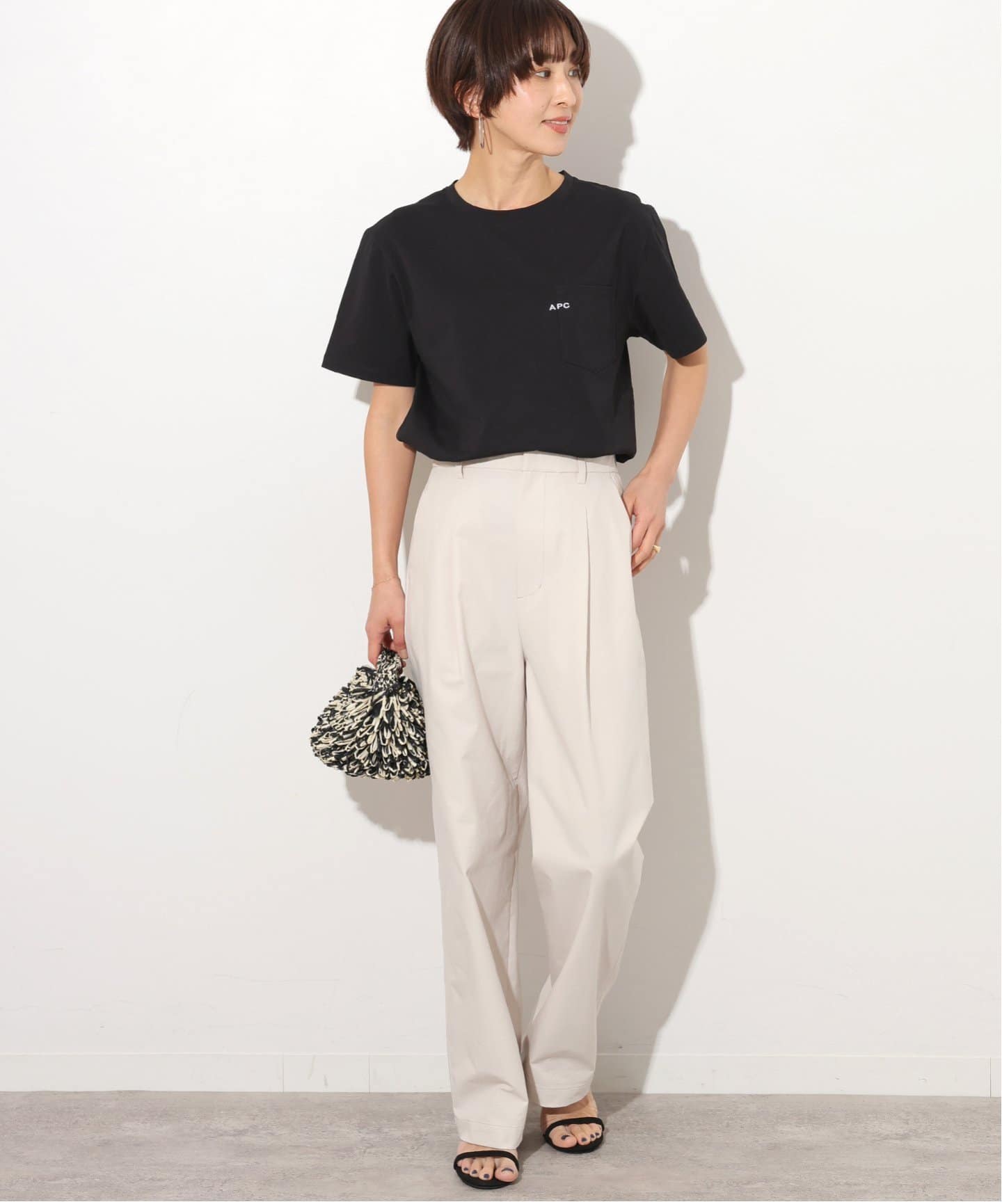 A.P.C./アー・ペー・セー】S/S T-SHIRT POCKET_emb：Tシャツ（T