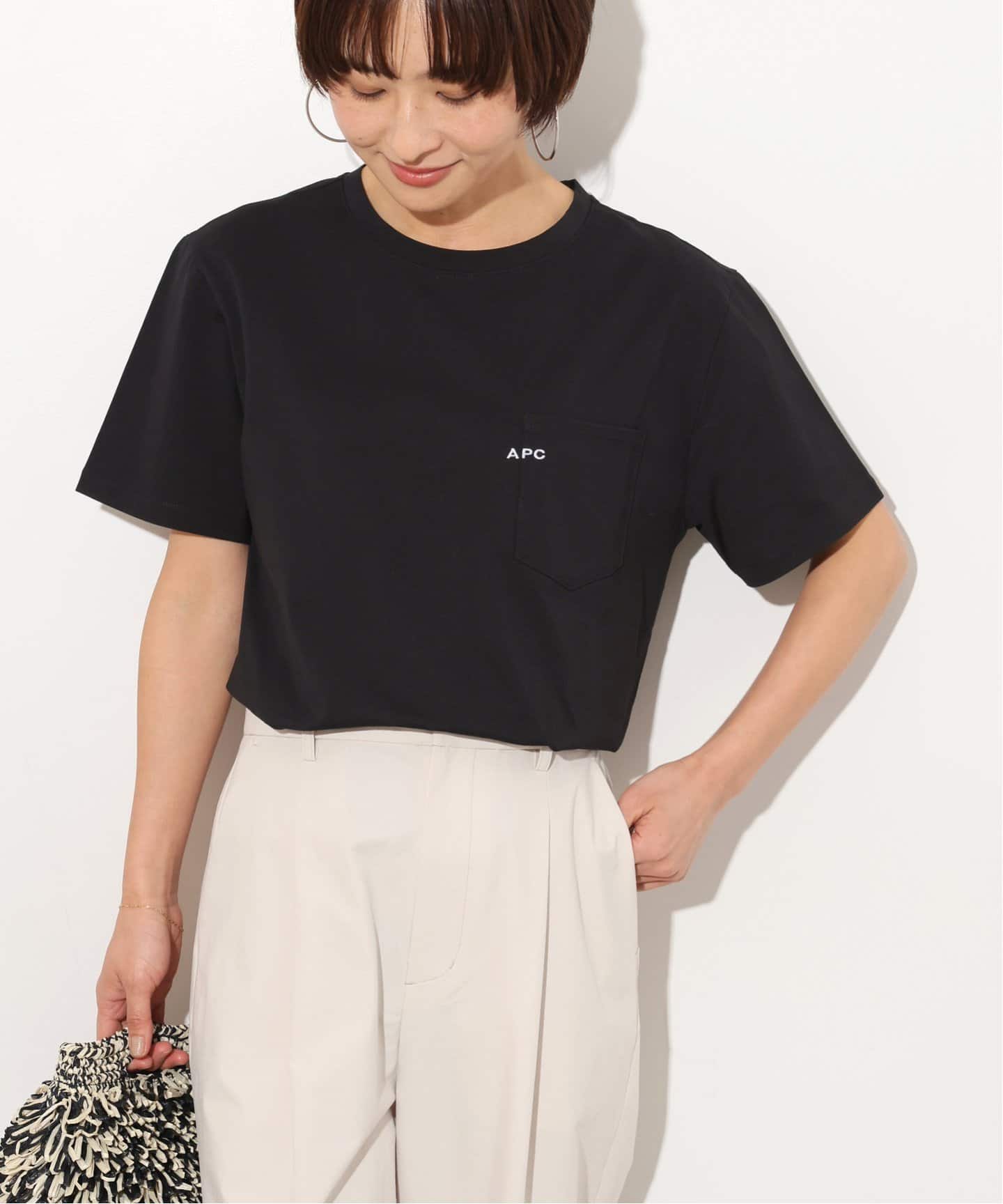 A.P.C. × relume 別注 Tシャツ ブラック ロゴ刺繍 Sサイズ A.P.C. × relume 別注 Tシャツ ブラック ロゴ刺繍 Sサイズ
