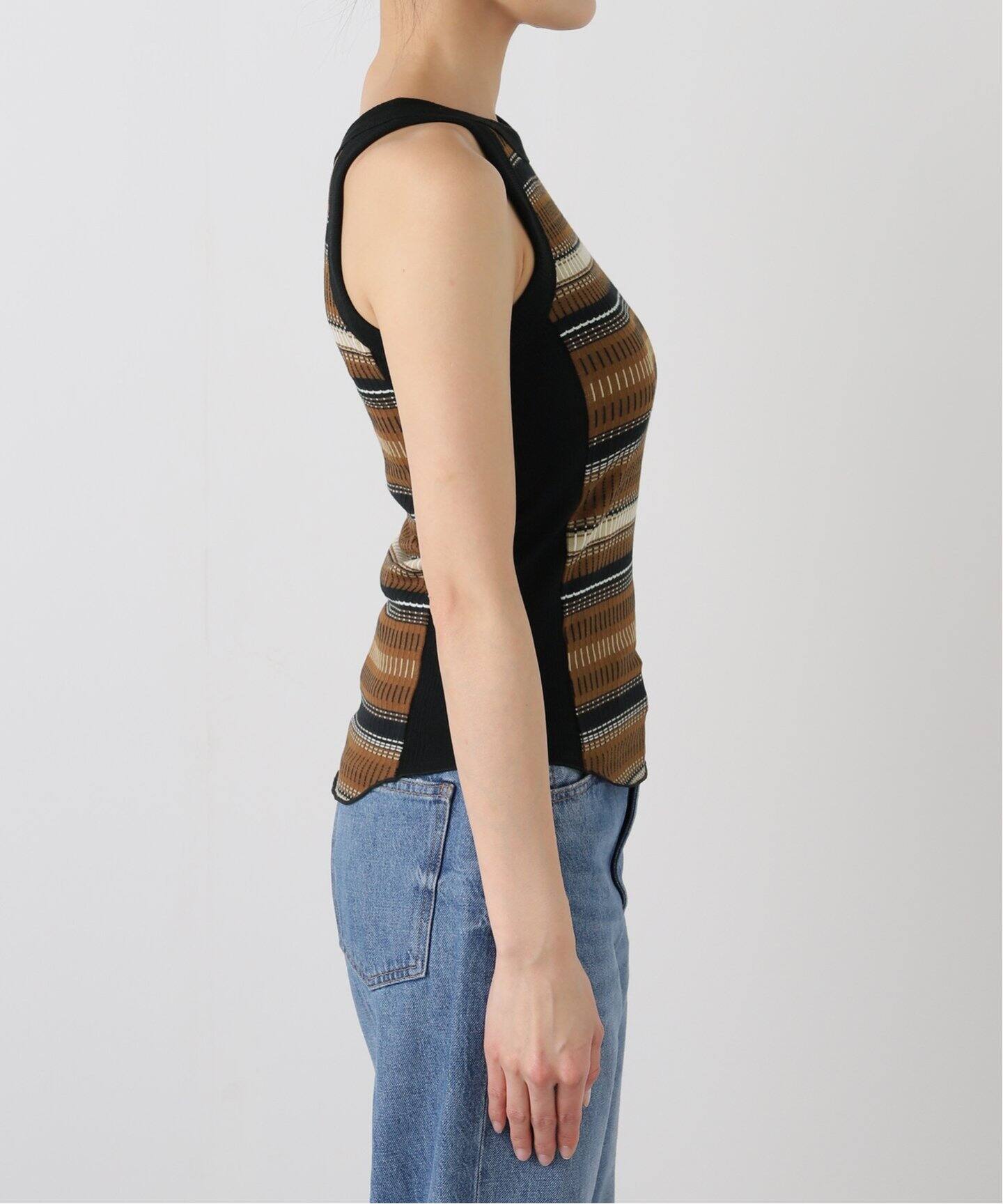 TODAYFUL/トゥデイフル】 Jacquard Border Tanktop（タンクトップ 