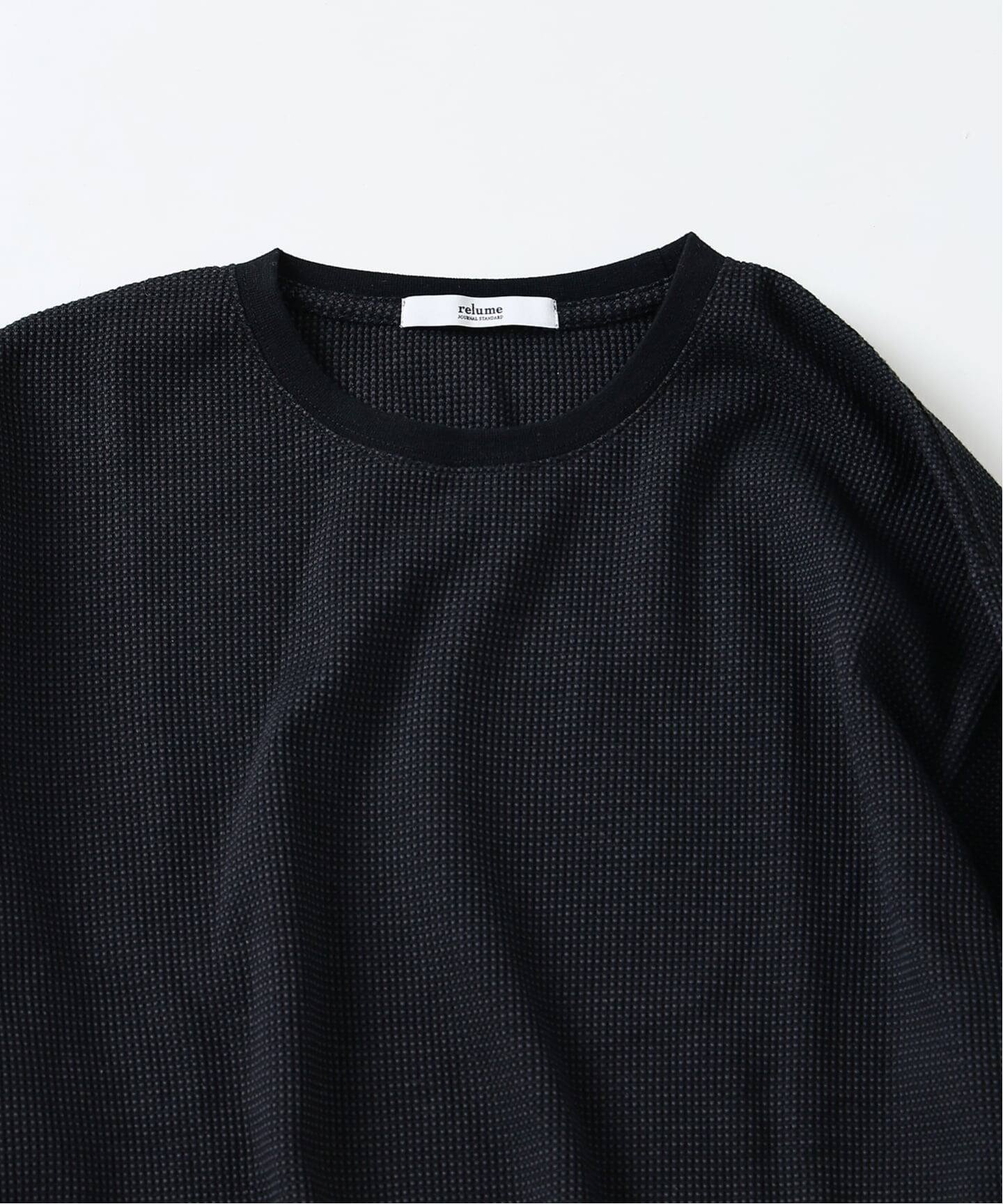 レイヤード ラウンド サーマル ロングスリーブ Tシャツ（Tシャツ