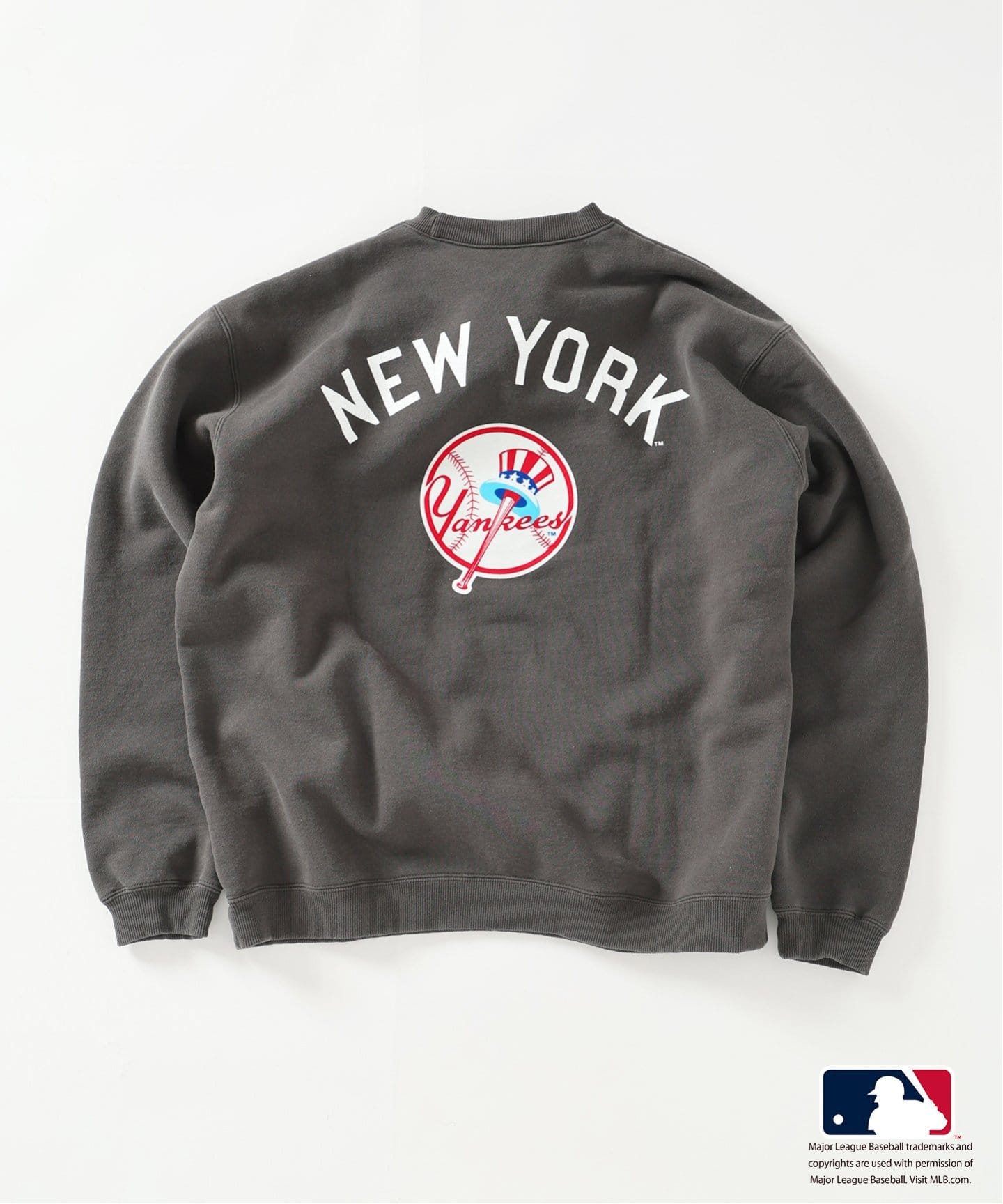 ジャーナルスタンダード　フェードロゴスウェット　グレー MLB / メジャーリーグベースボール 別注 プリント フェード