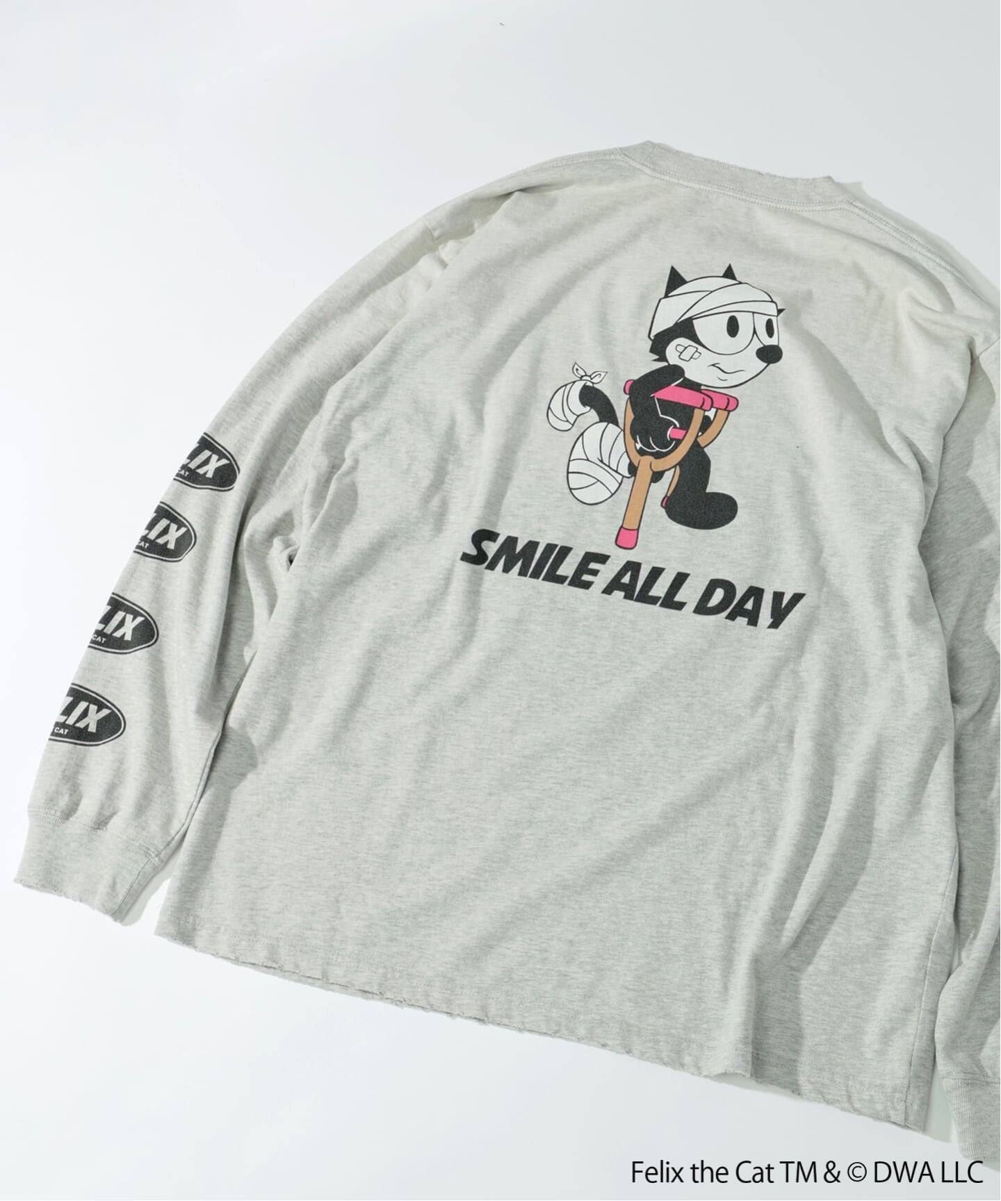 フィリックス・ザ・キャット × relume プリント ロング Tシャツ（T