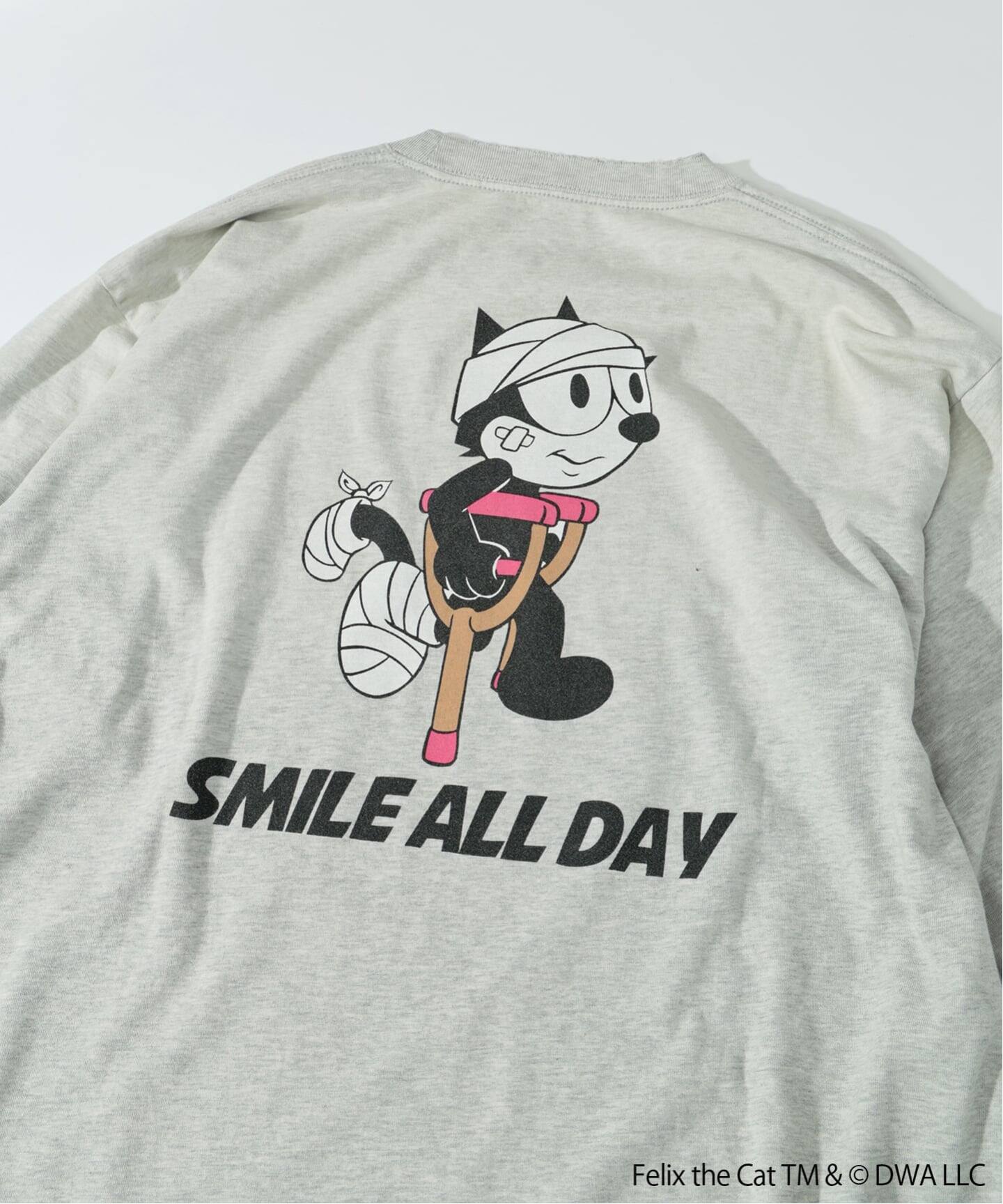 フィリックス・ザ・キャット × relume プリント ロング Tシャツ（T