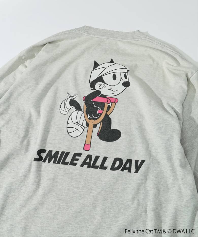 フィリックス・ザ・キャット × relume プリント ロング Tシャツ（T 