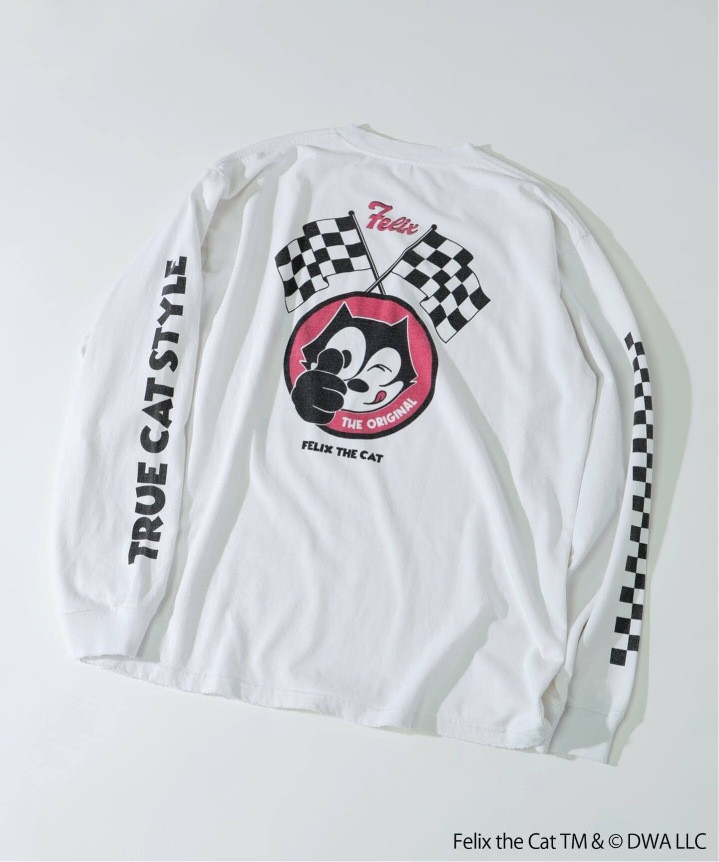 フィリックス・ザ・キャット × relume プリント ロング Tシャツ（T