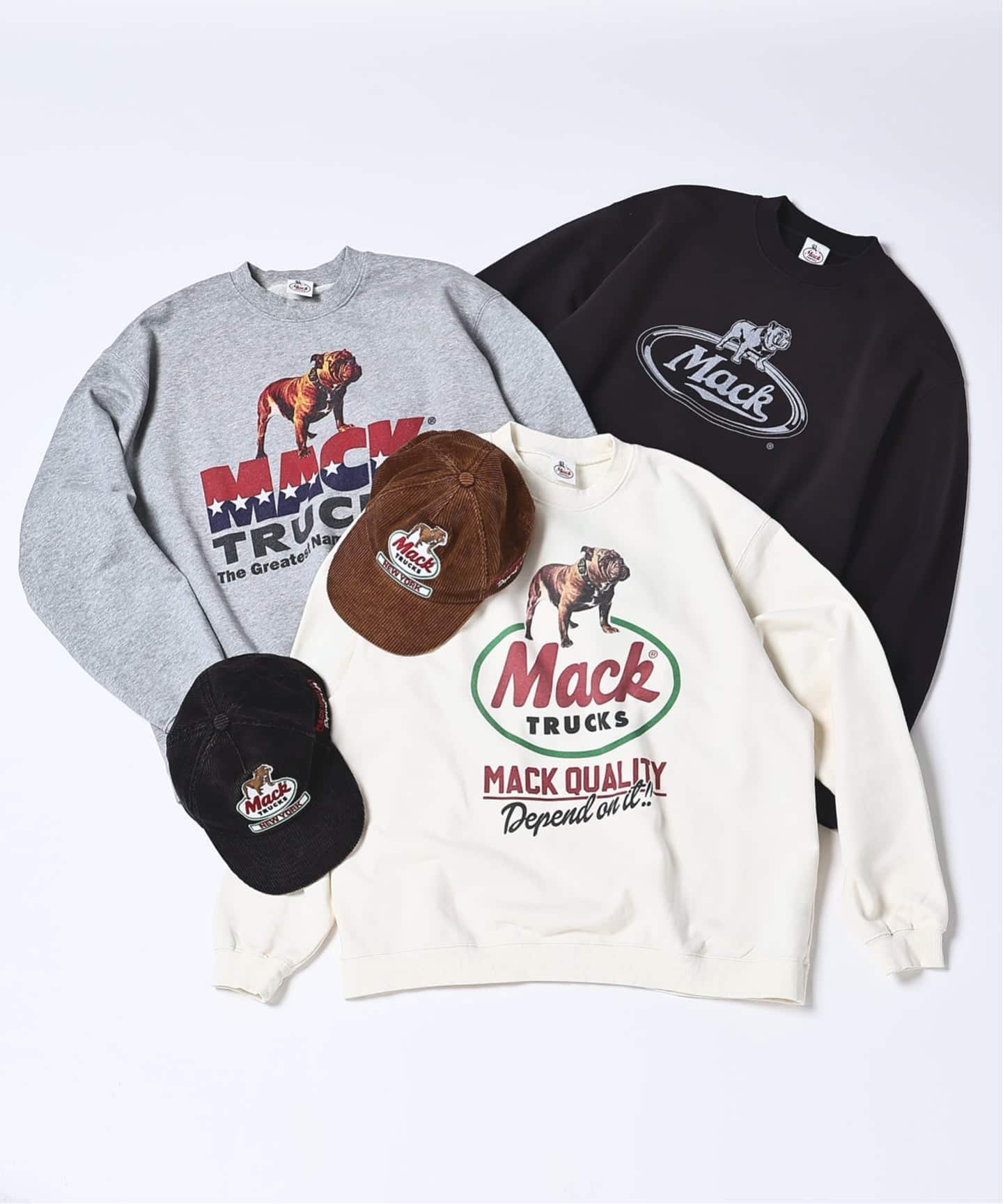 MACK TRUCKS / マック・トラックス 別注 フェード プリント スウェット