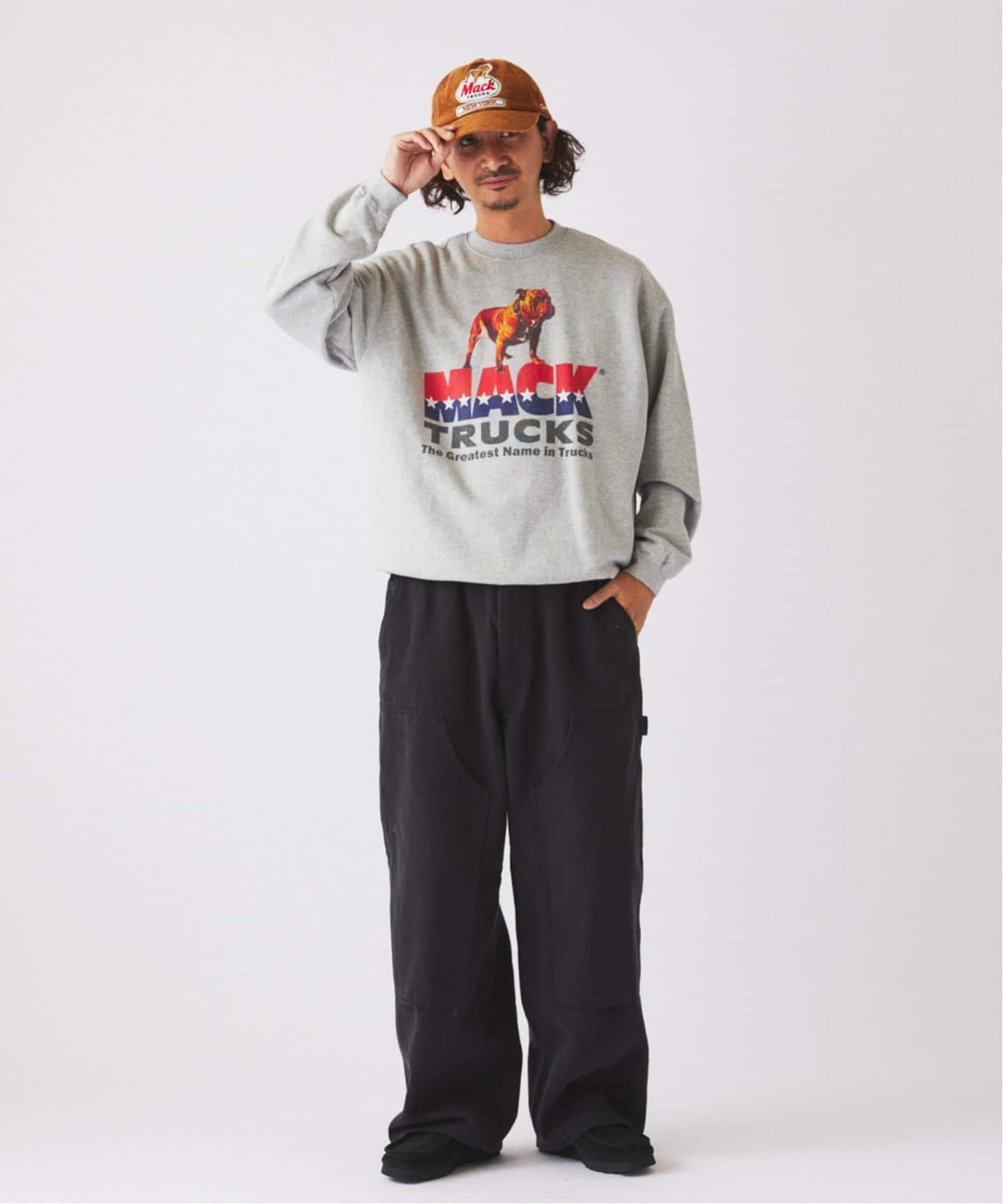 MACK TRUCKS / マック・トラックス 別注 フェード プリント スウェット
