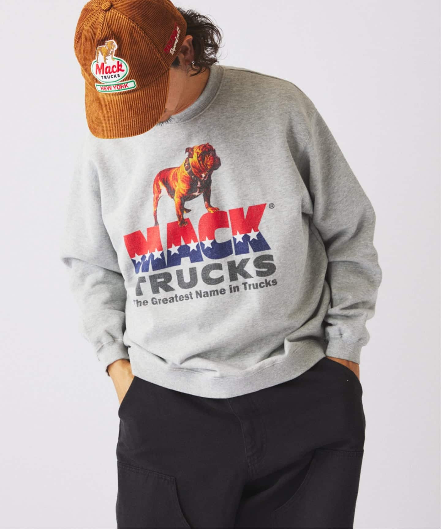 MACK TRUCKS / マック・トラックス 別注 フェード プリント スウェット