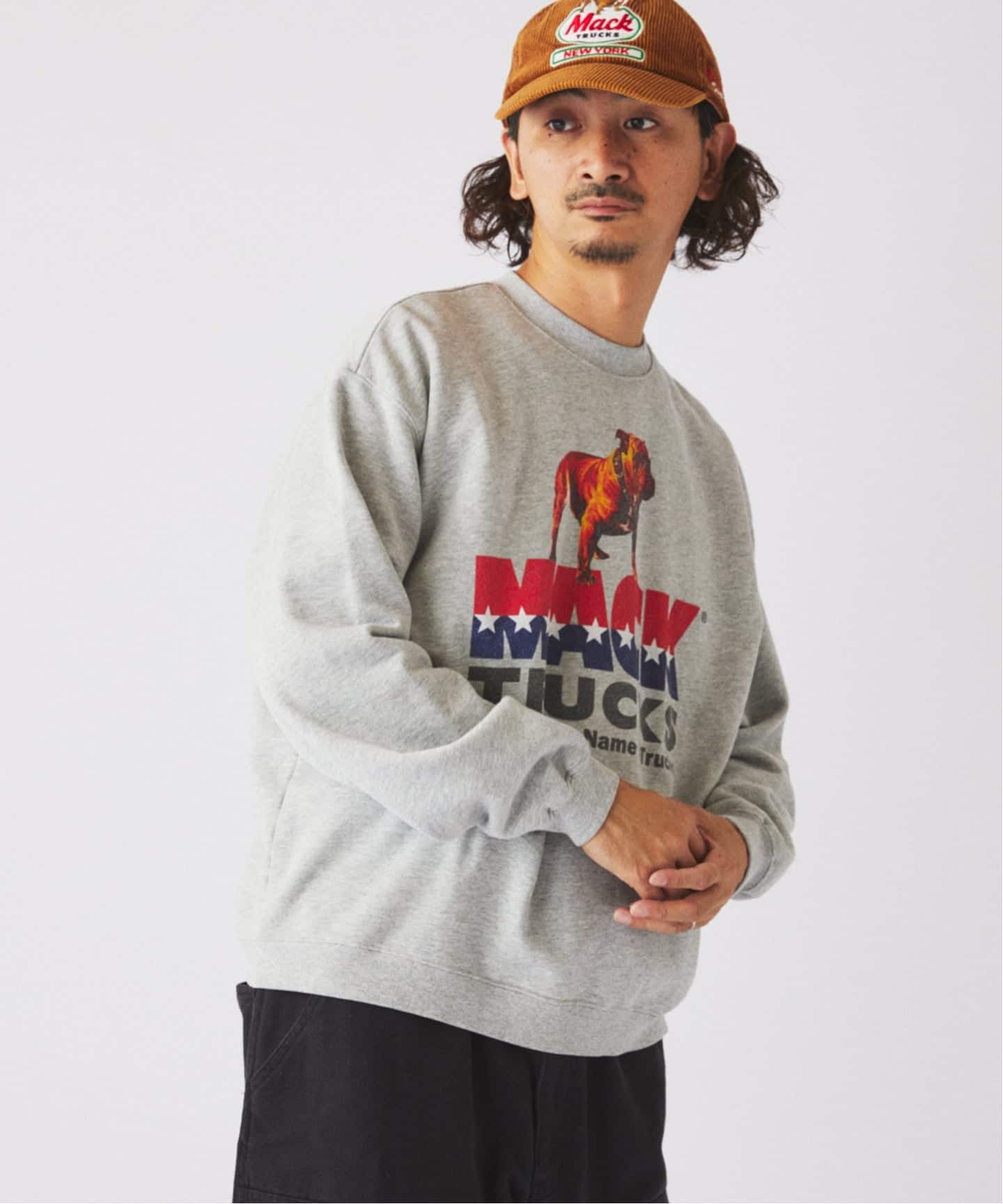 MACK TRUCKS / マック・トラックス 別注 フェード プリント スウェット