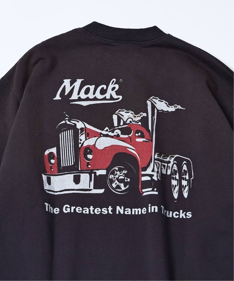 MACK TRUCKS / マック・トラックス 別注 フェード プリント スウェット 