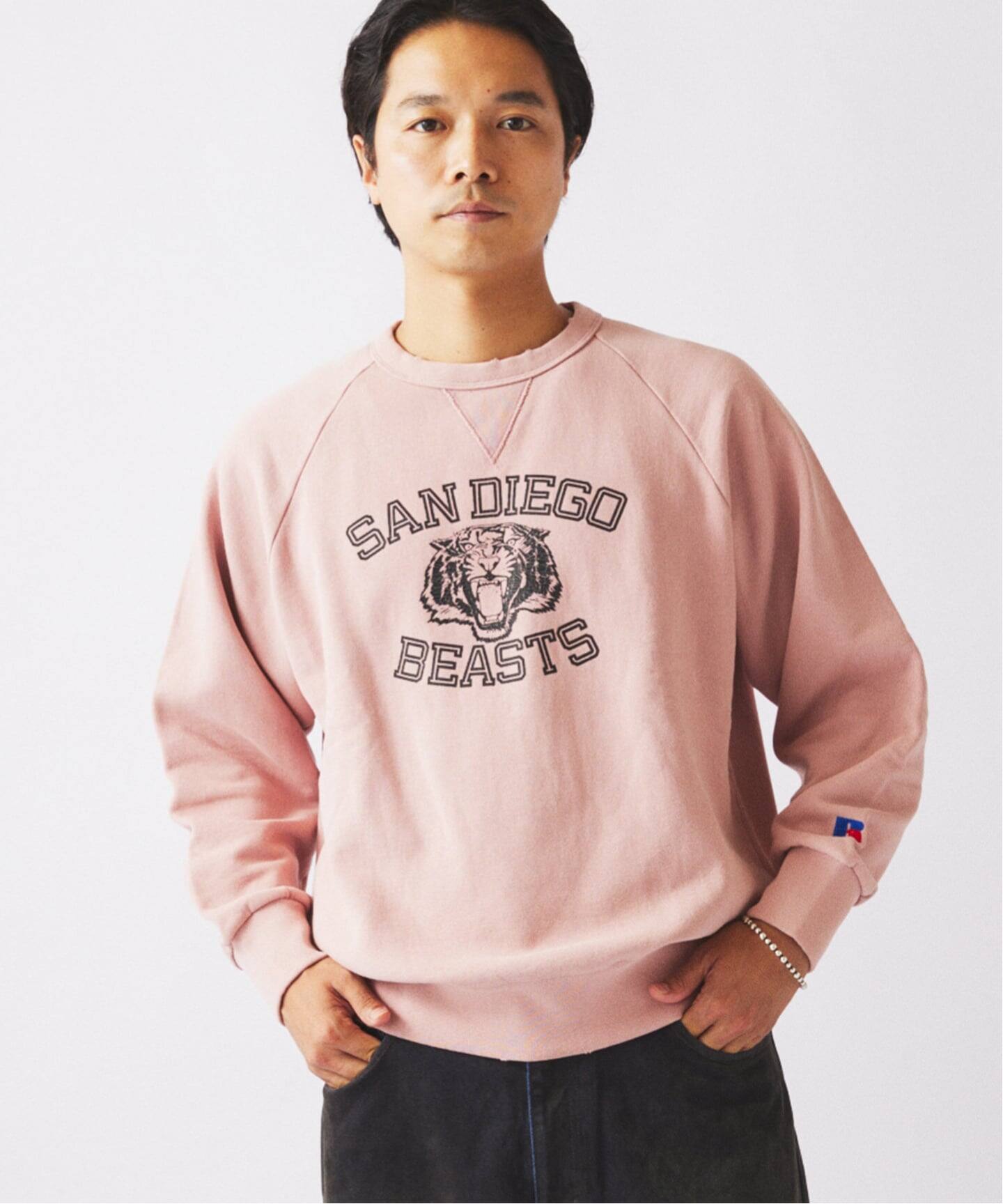 ジャーナルスタンダード レリューム（JOURNAL STANDARD relume）/RUSSELL ATHLETIC / ラッセル アスレティック 別注 プリントスウェット RUSSELL ATHLETIC / ラッセル アスレティック 別注 プリントスウェット