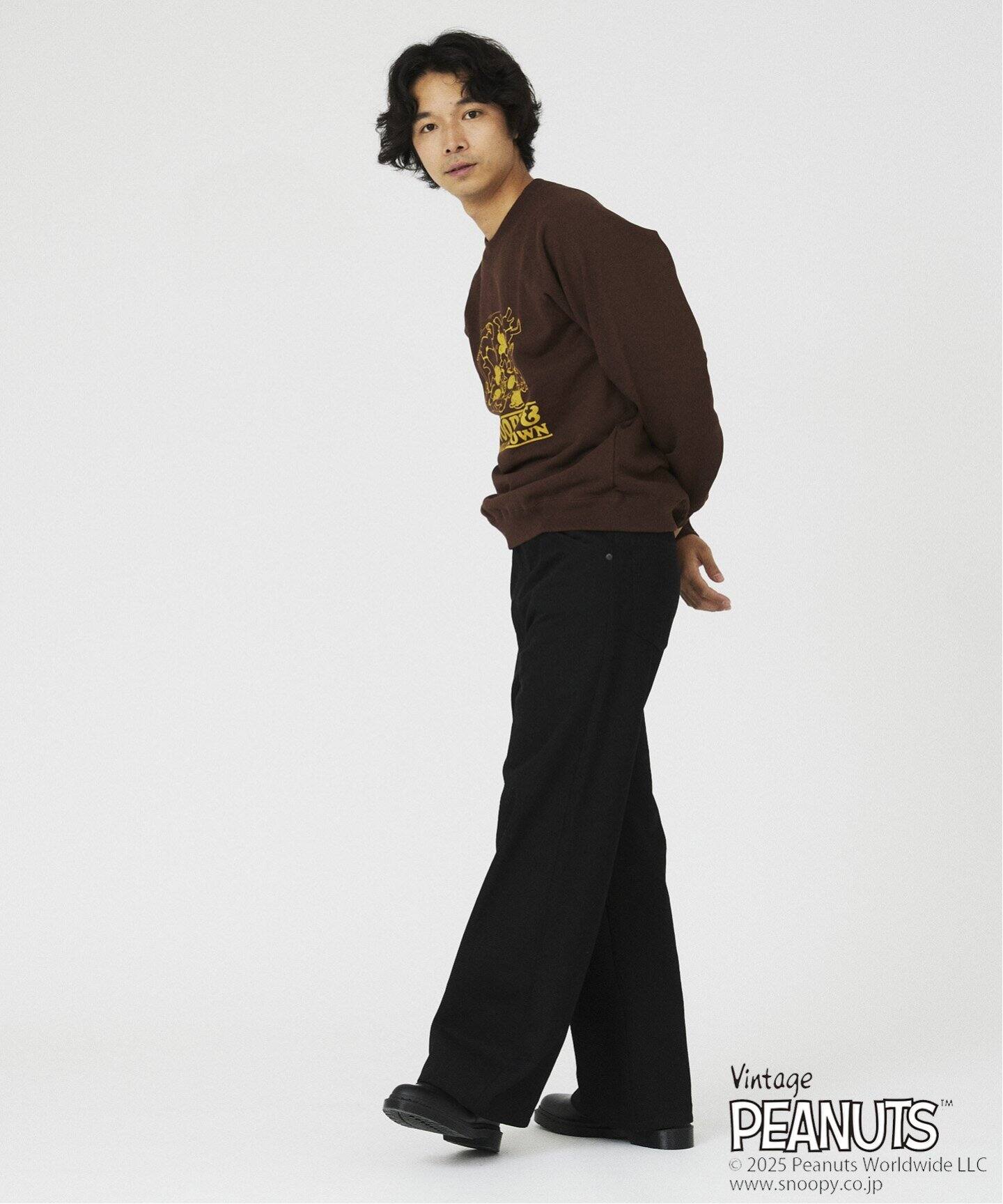 JOURNAL STANDARD Relume ×PEANUTS スウェット L PEANUTS×SPORTS WEAR by relume 別注 クルーネック スウェット