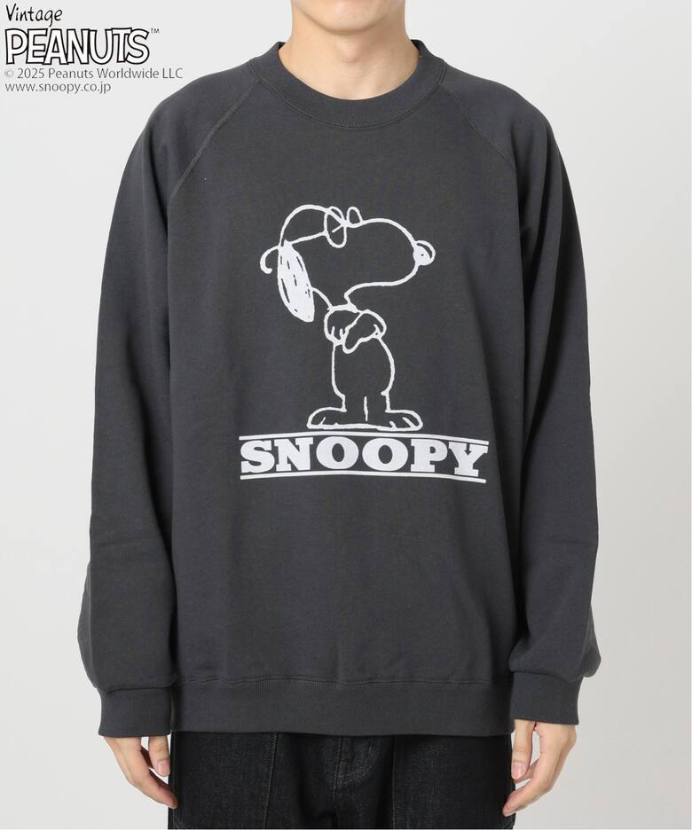 PEANUTS×SPORTS WEAR by relume 別注 クルーネック スウェット HOLIDAY 