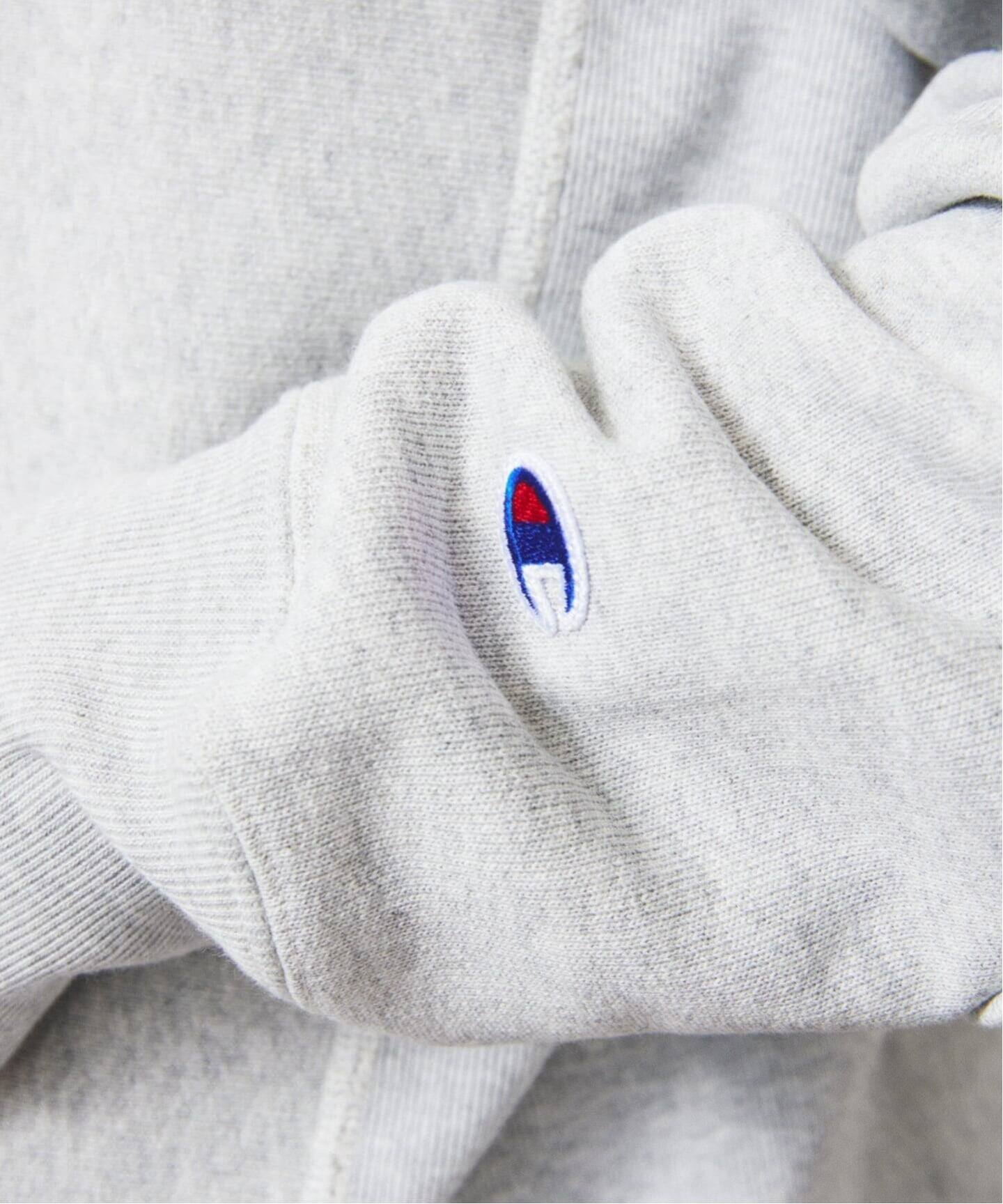 CHAMPION / チャンピオン 別注 R/W エルボーパッチ ヘンリーネック