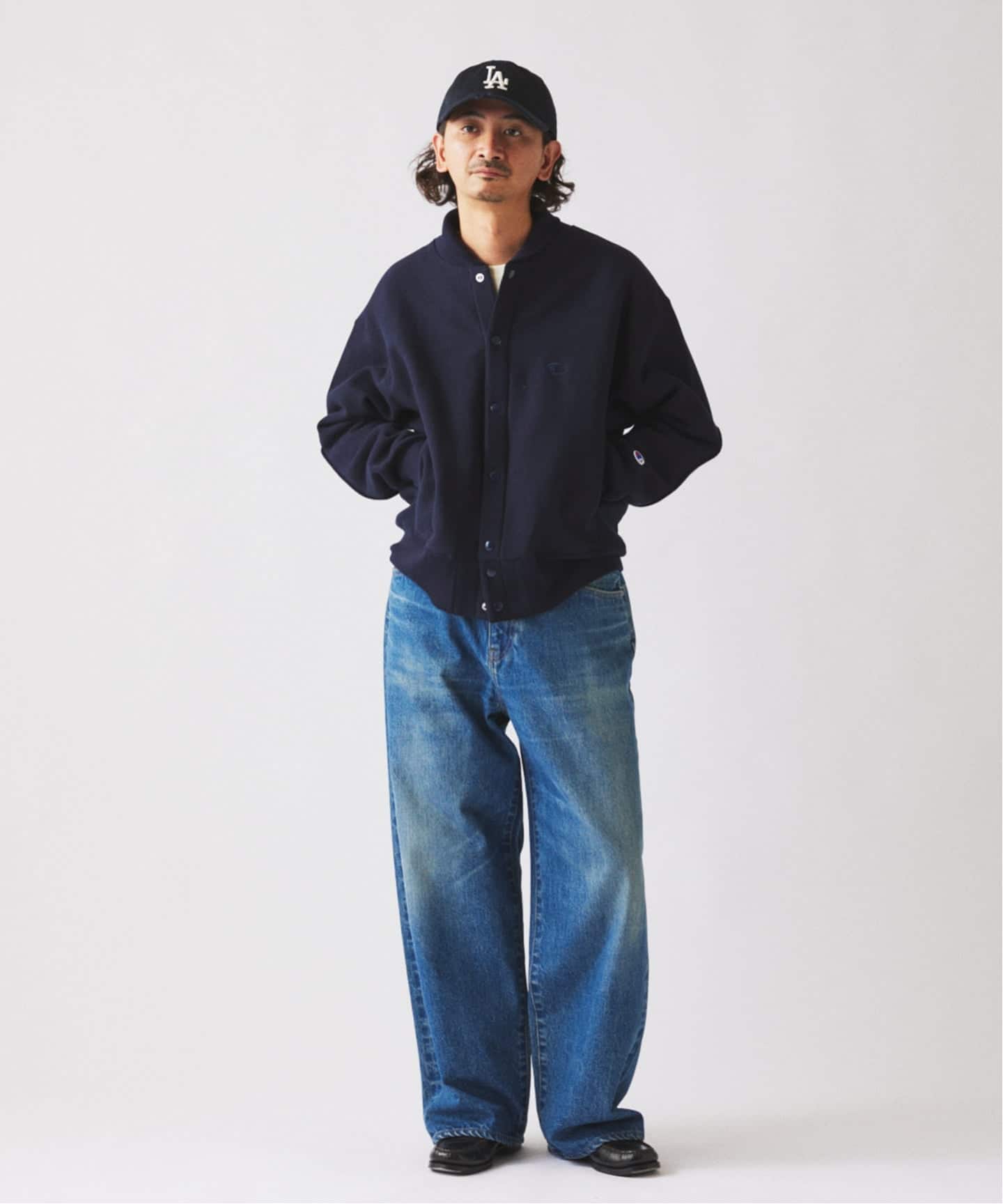 CHAMPION / チャンピオン 別注 R/W エルボーパッチ スナップ