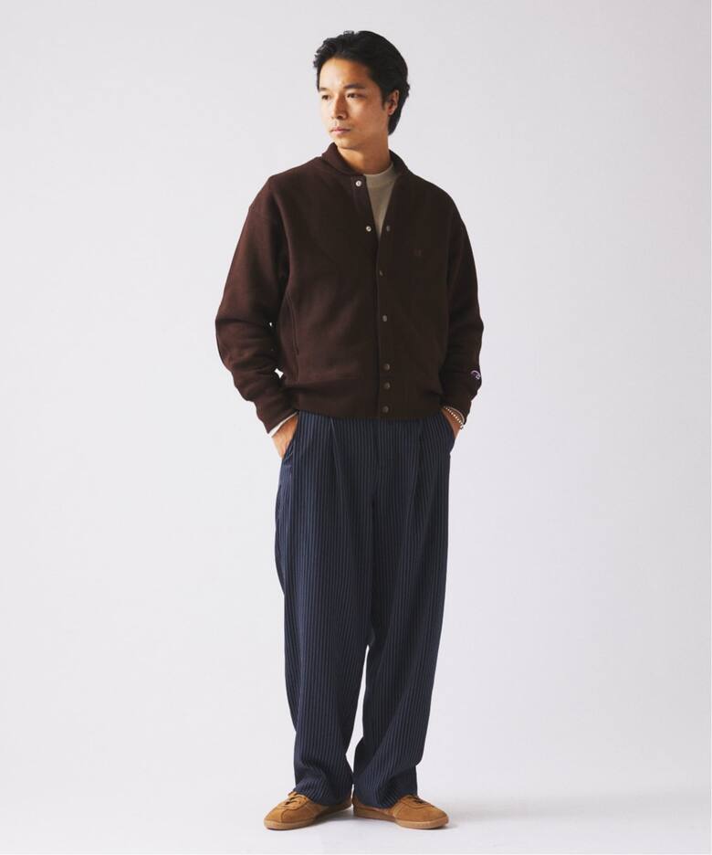 CHAMPION / チャンピオン 別注 R/W エルボーパッチ スナップ 
