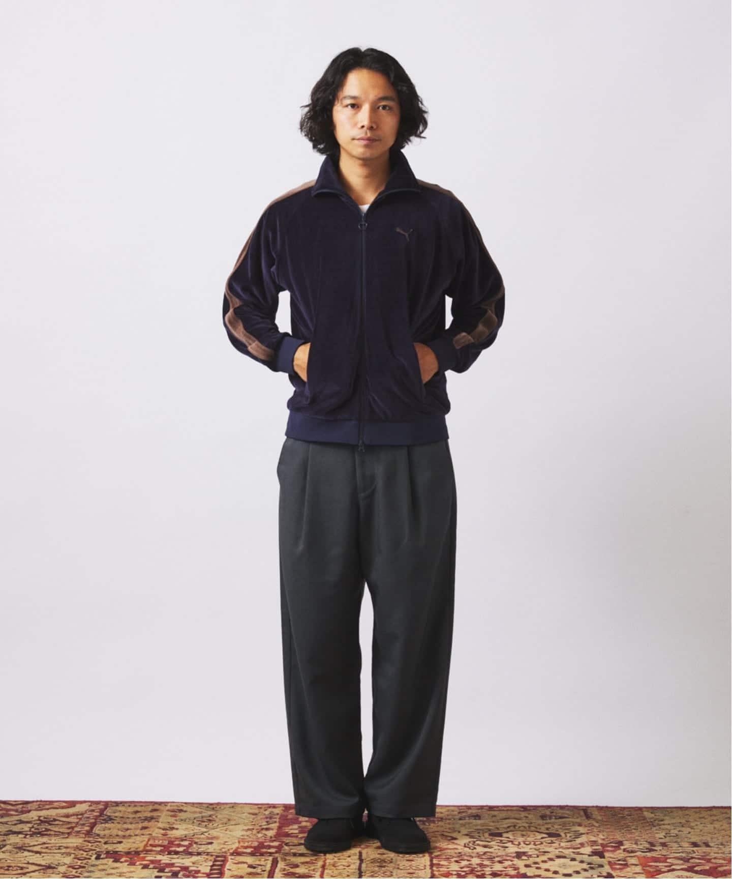 【人気色】PUMA ベロア トラックジャケット セットアップ PUMA（プーマ）の「PUMA/プーマ ベロアトラックジャケット