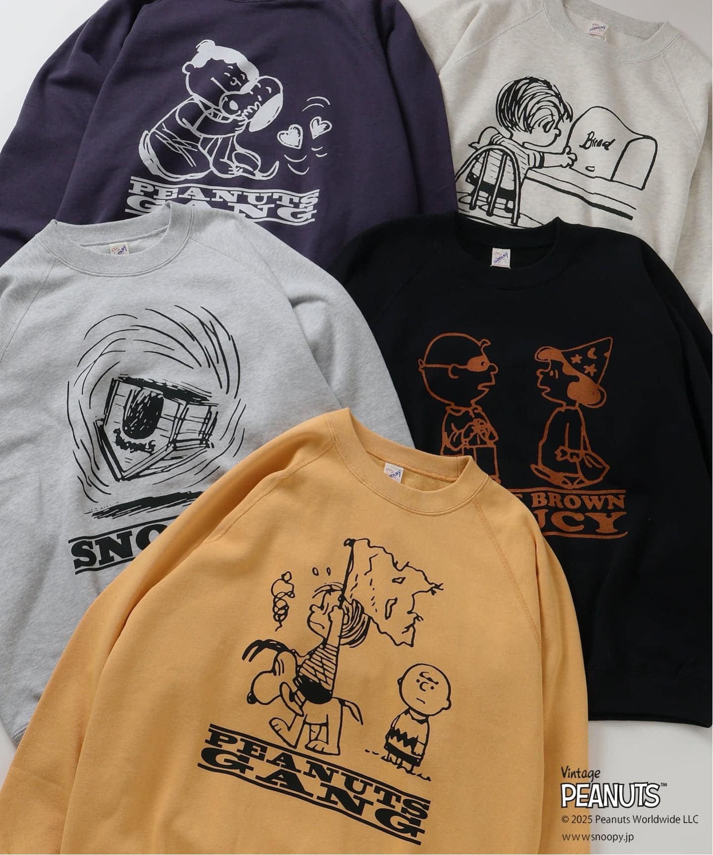 PEANUTS / ピーナッツ 別注 FANTASY A&G INC プリント スウェット