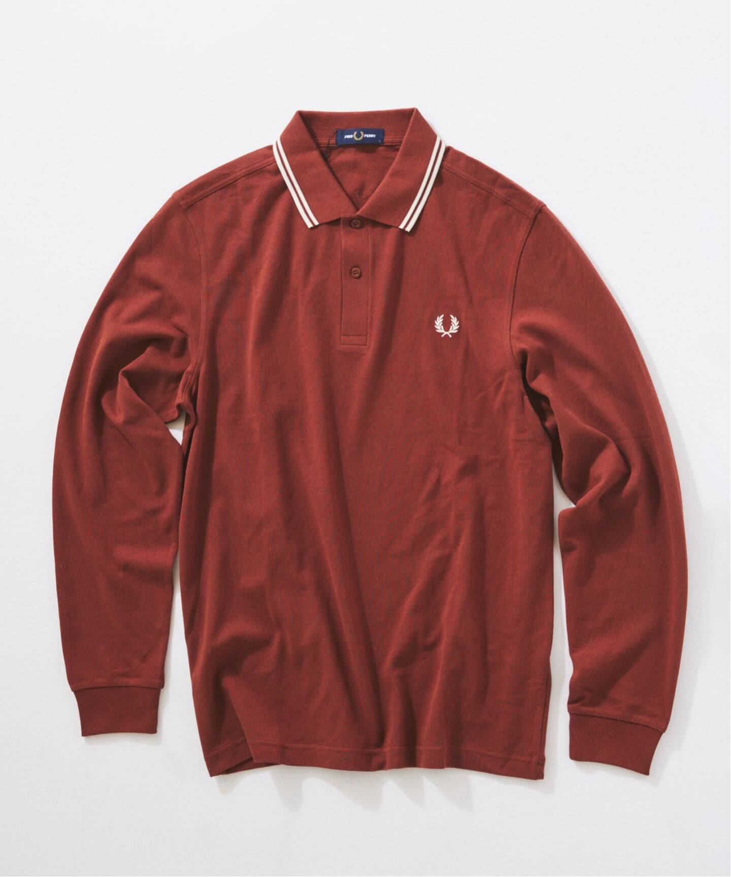 FRED PERRY×JOURNAL STANDARDネイビー 長袖ポロシャツ FRED PERRY / フレッドペリーThe Fred Perry Shirt M3636（ポロシャツ