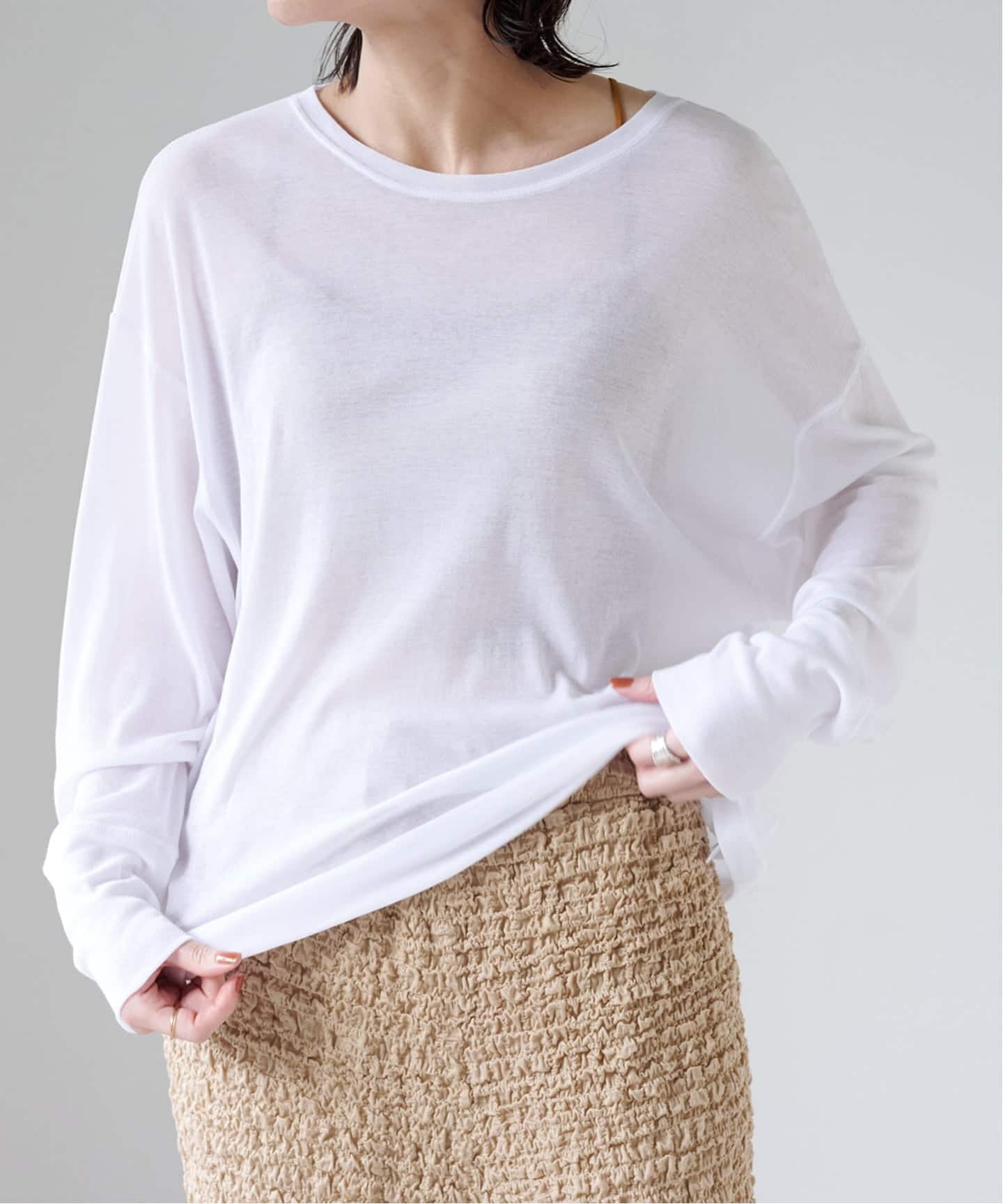 エミリーウィーク（emilyweek）/コットンシアールーズプルオーバー コットンシアールーズプルオーバー（Tシャツ／カットソー）｜EMILY