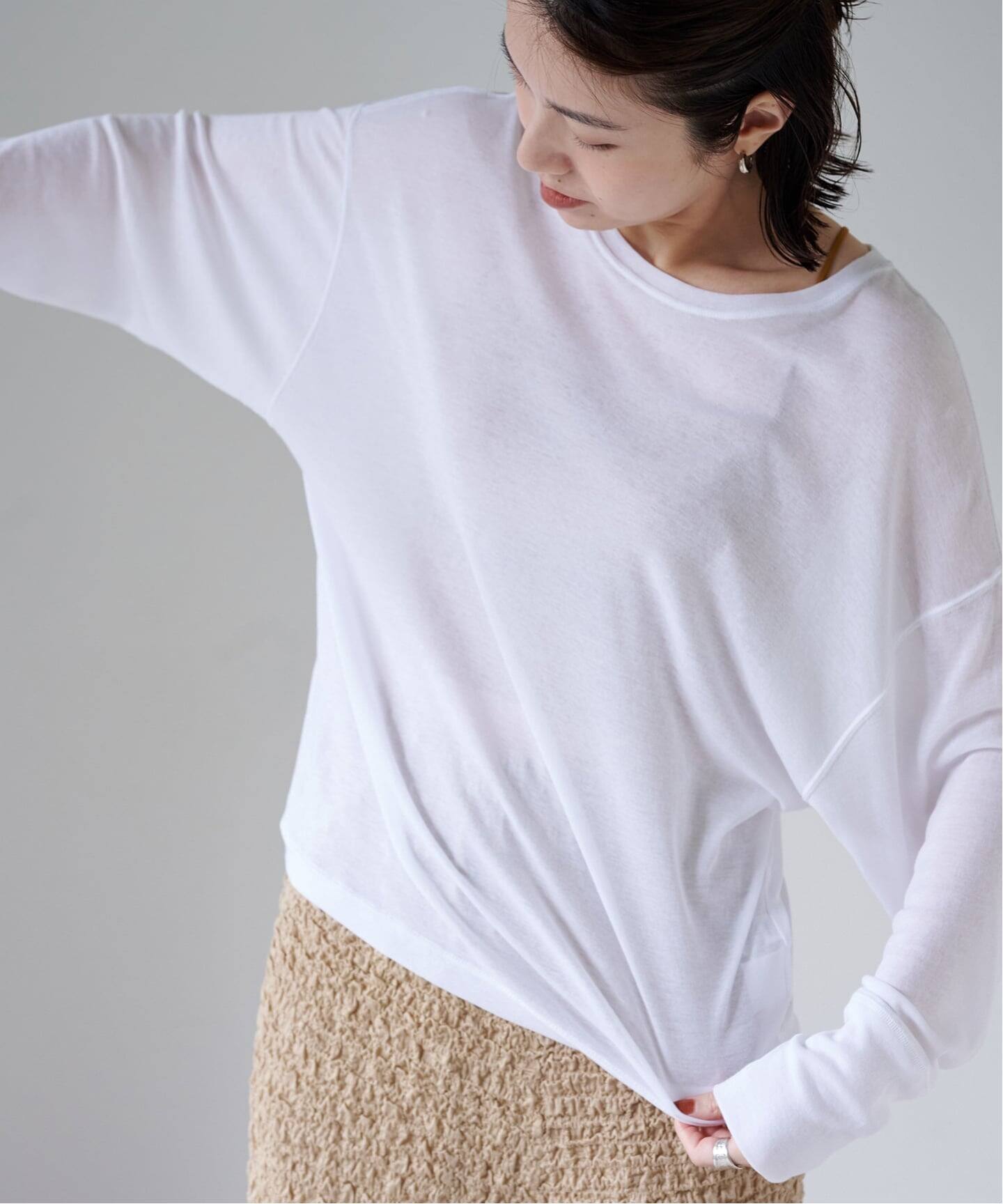 コットンシアールーズプルオーバー（Tシャツ／カットソー）｜EMILY