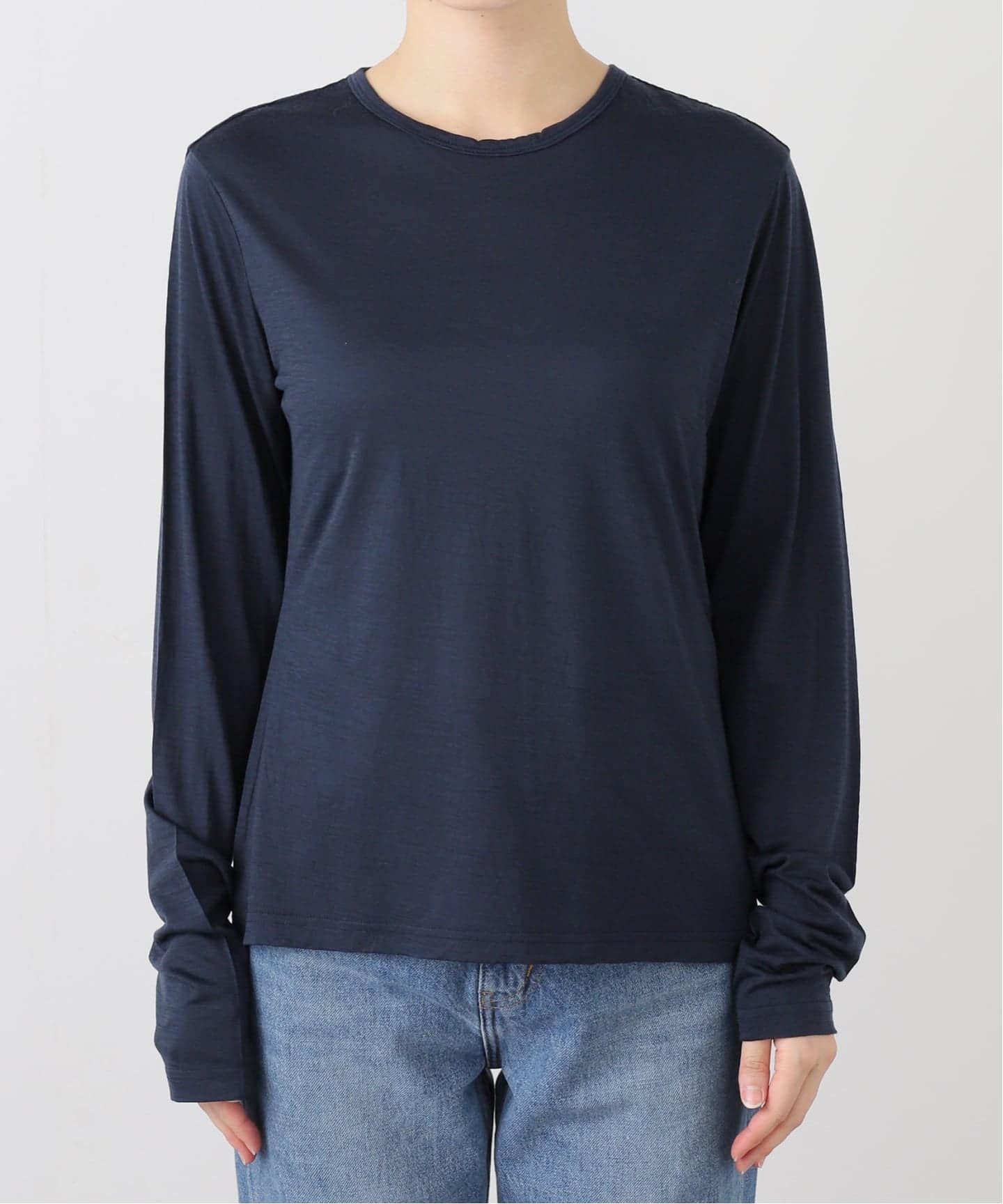 babaco/ババコ】Wool Jersey Open Back プルオーバー（Tシャツ