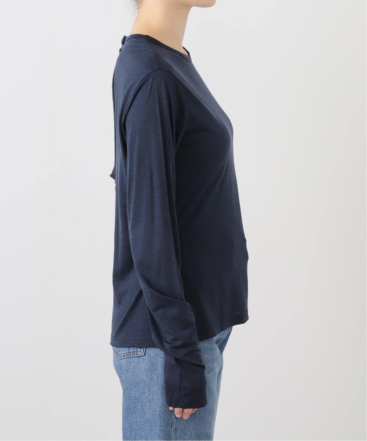 babaco/ババコ】Wool Jersey Open Back プルオーバー（Tシャツ