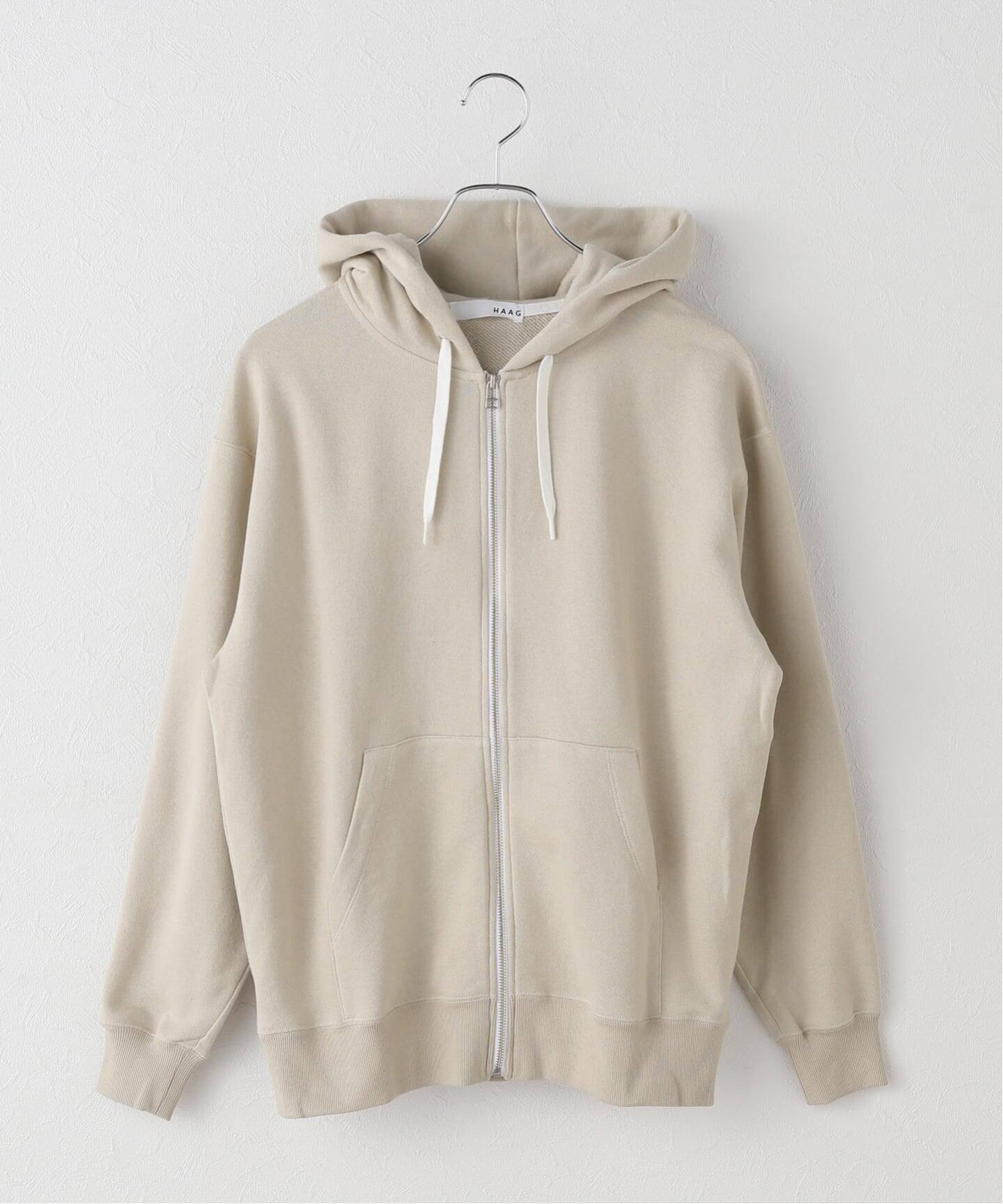 HAAG/ハーグ】40裏毛 スウェットジップパーカー / HMWB24S42（パーカー